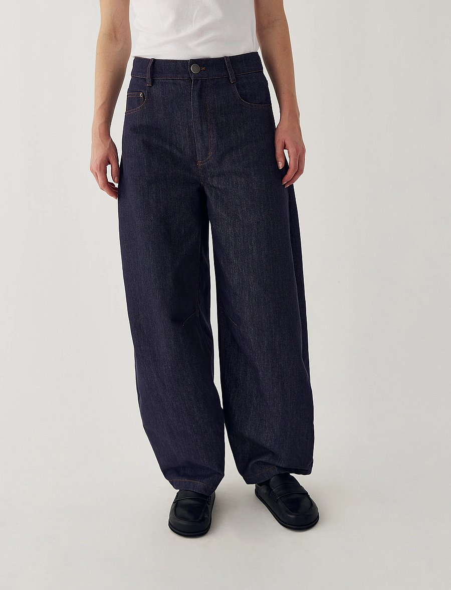 Noella - N-Michiyo MW Jeans - barrel-teksad - blue rinse wash - 0