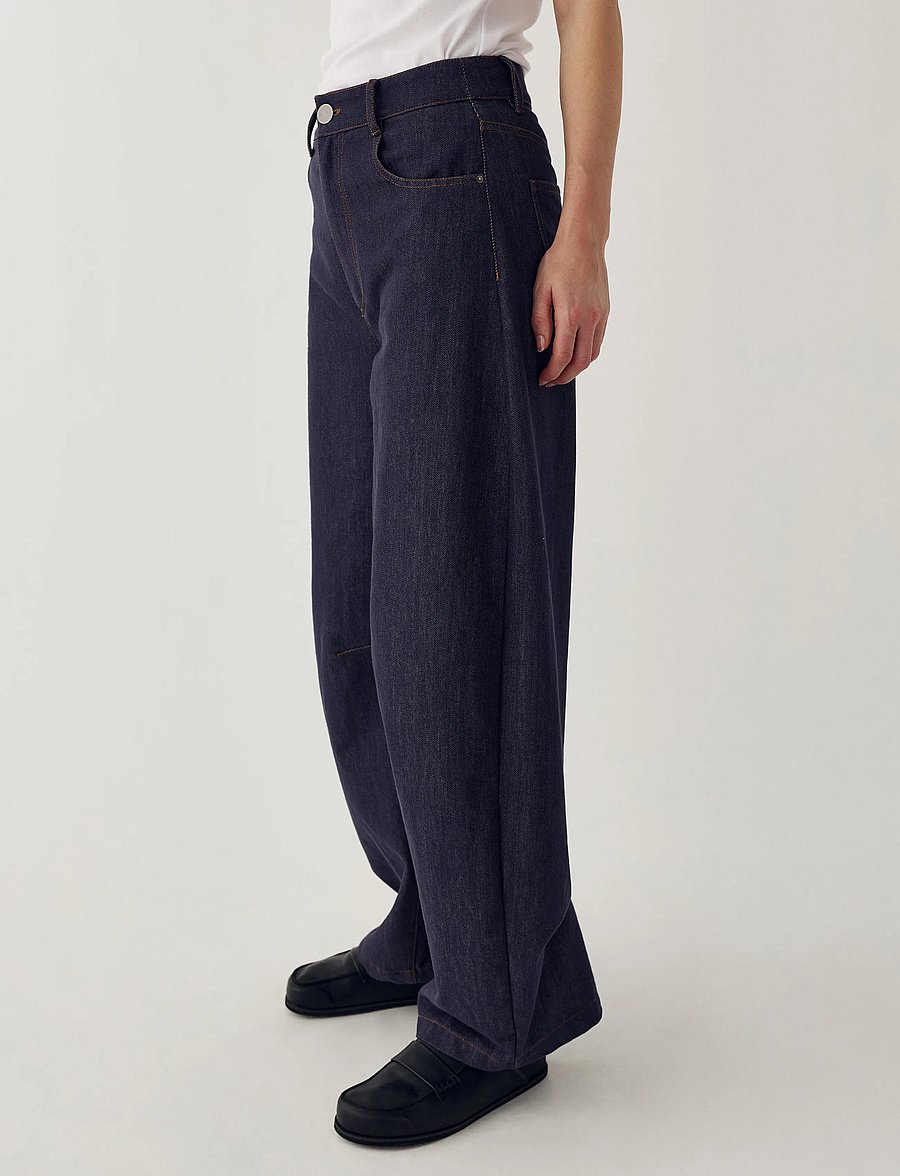 Noella - N-Michiyo MW Jeans - barrel-teksad - blue rinse wash - 3