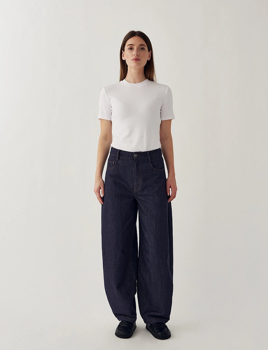 Noella - N-Michiyo MW Jeans - barrel-teksad - blue rinse wash - 5