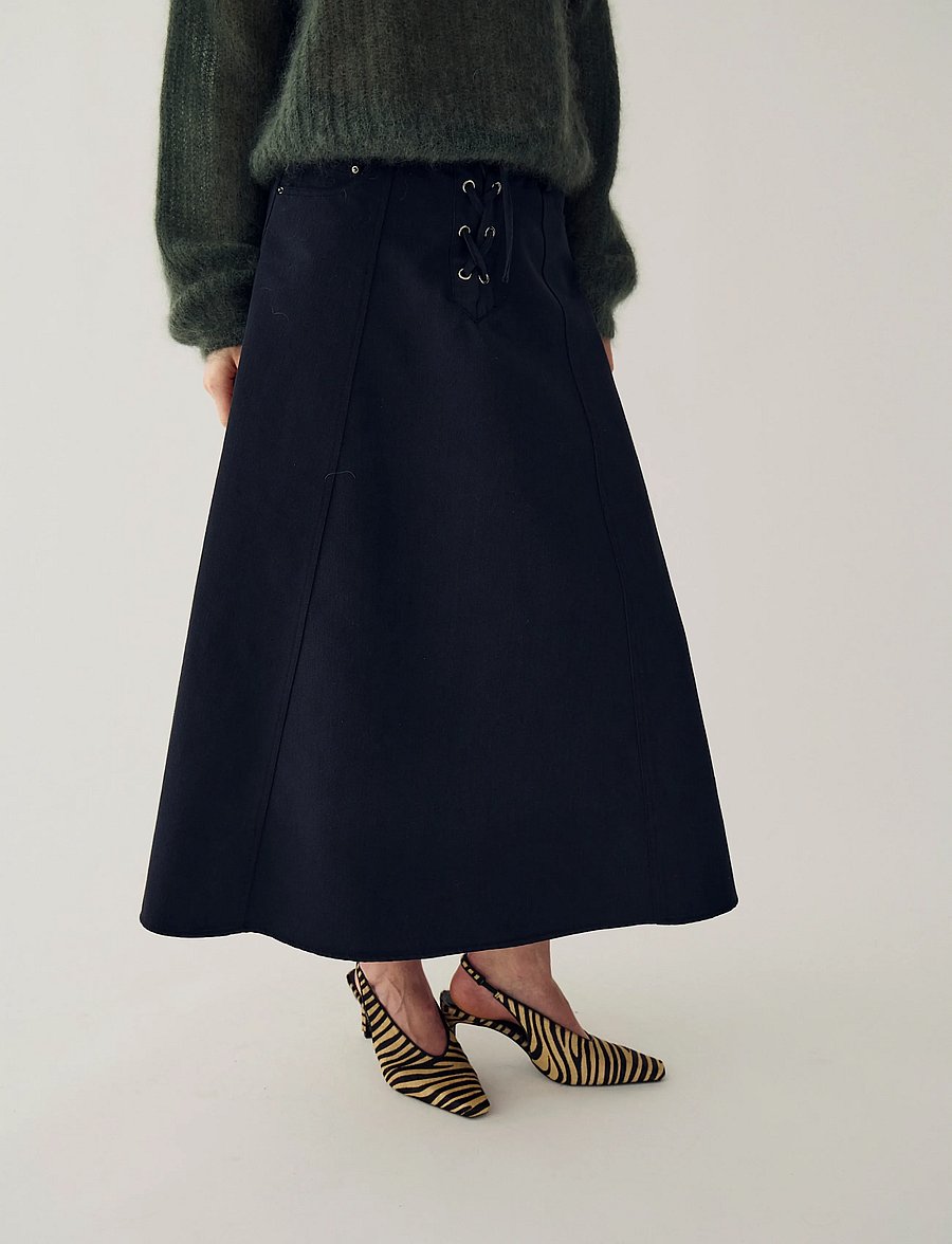 Noella - N-Martella Skirt - jeansröcke - black washed - 0