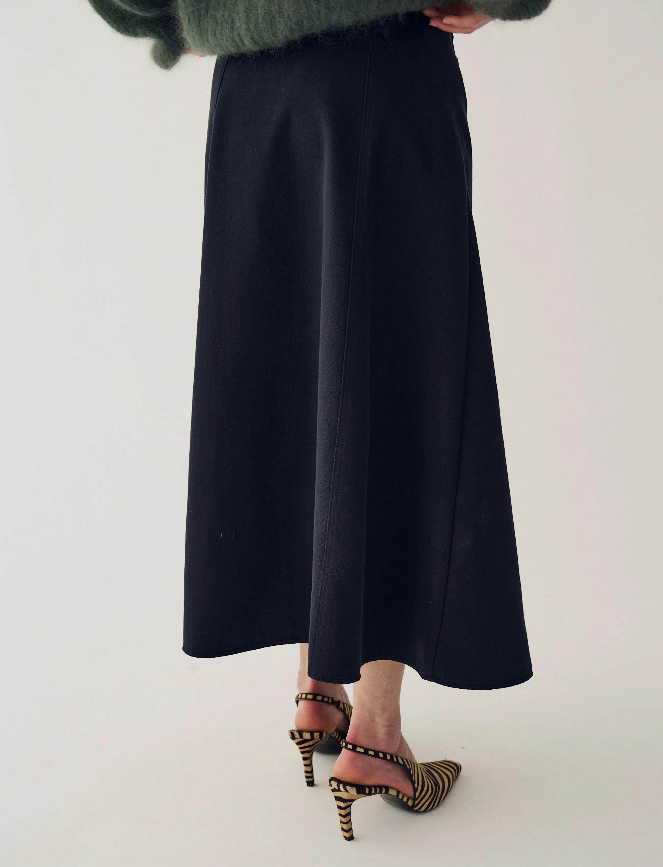 Noella - N-Martella Skirt - black washed - 3
