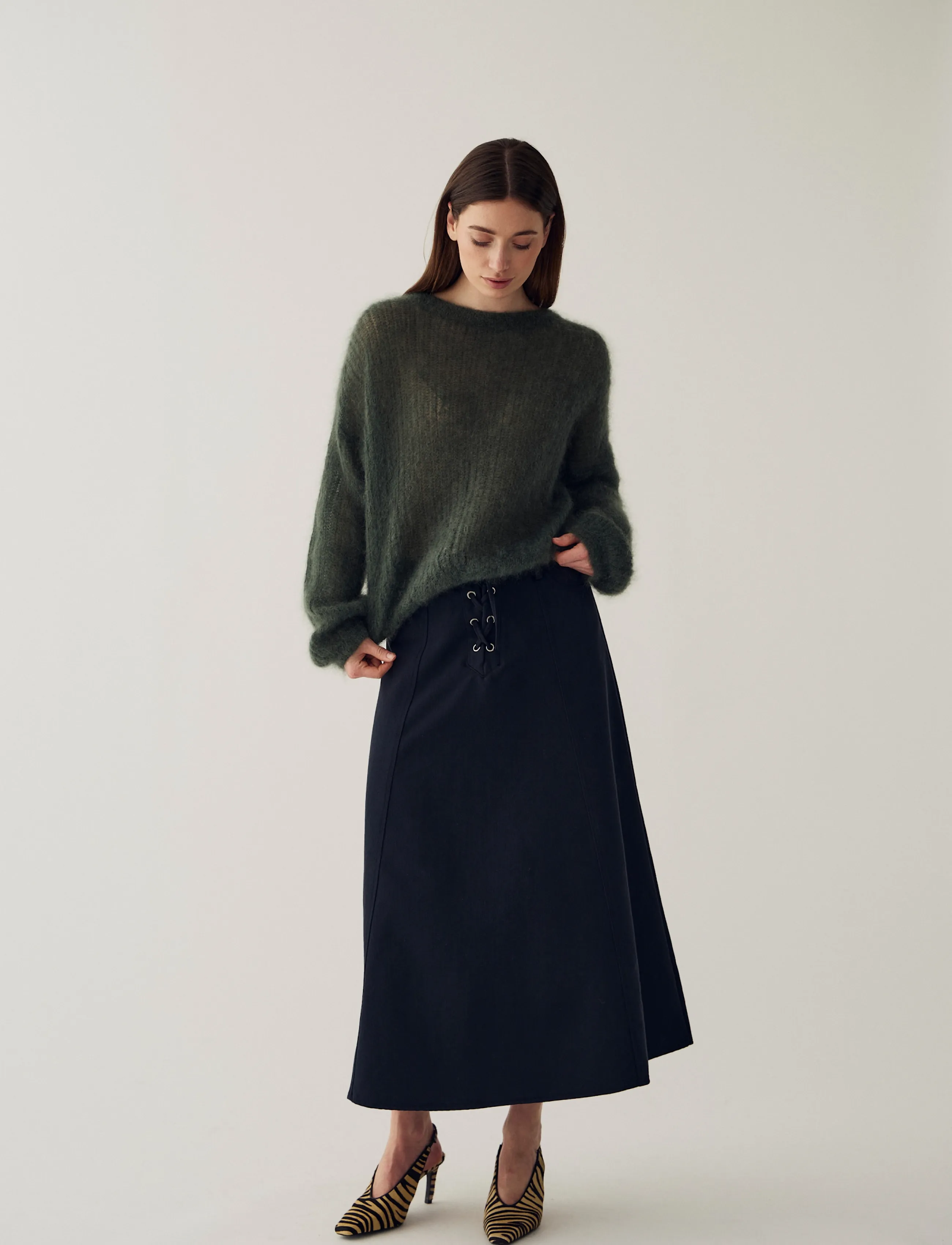 Noella - N-Martella Skirt - black washed - 5
