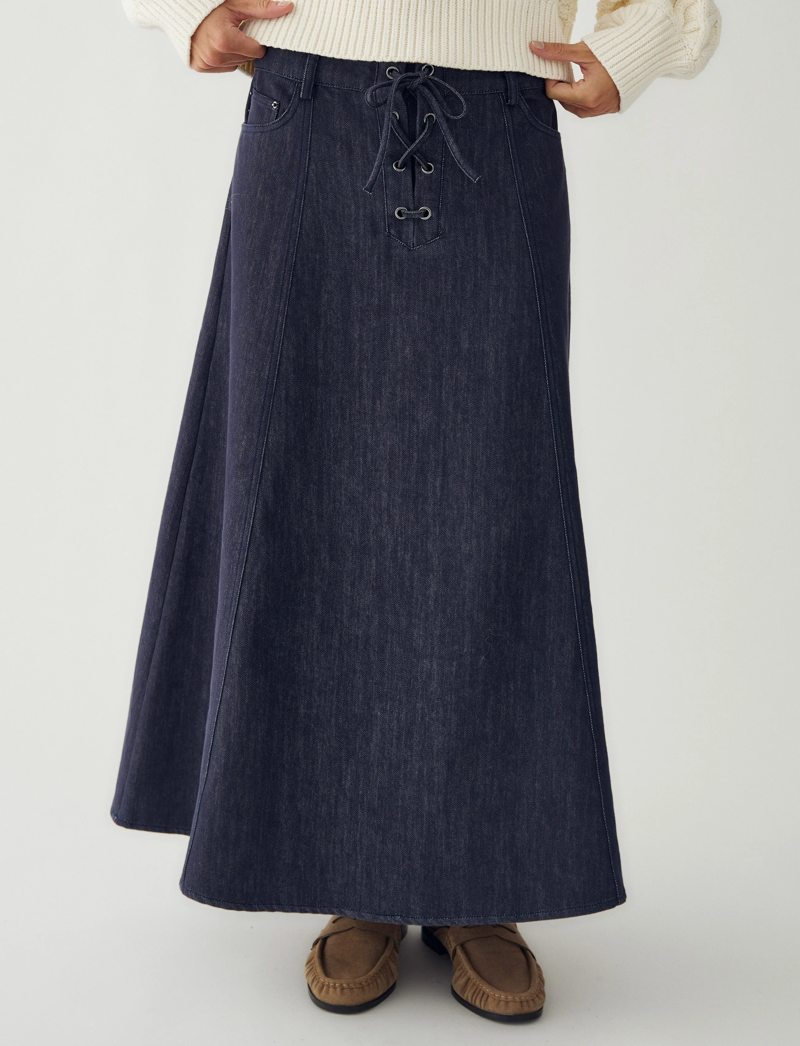 Noella - N-Martella Skirt - blue rinse wash - 0