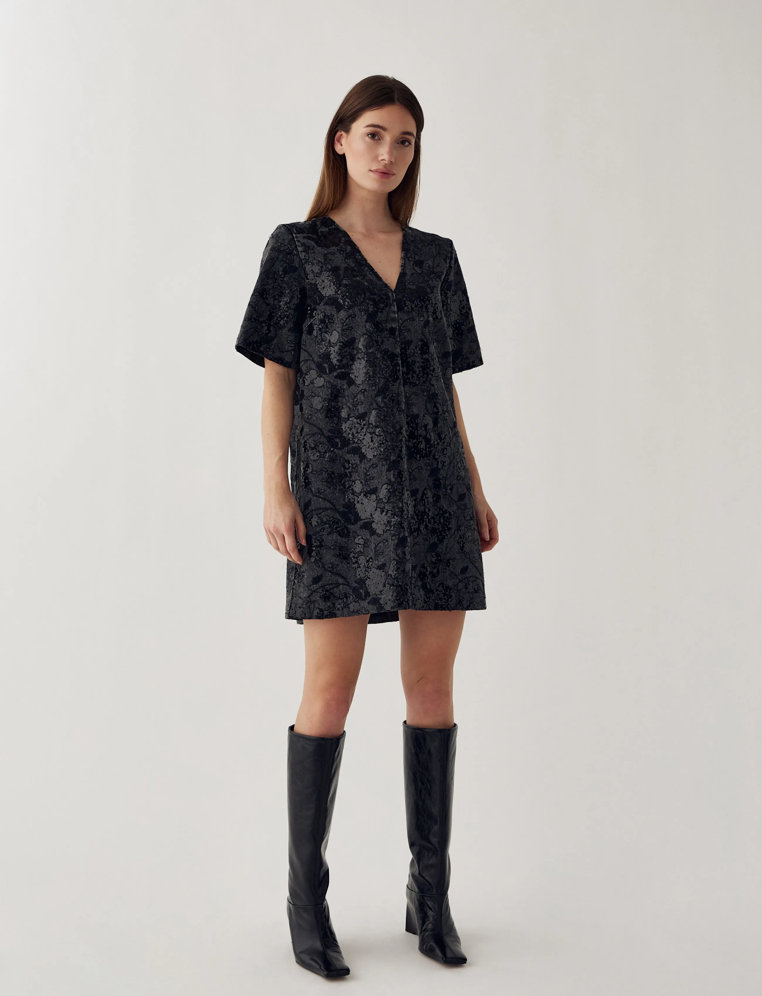 Noella N-Krissie Dress - Denim Dresses - GREY WASH / grey