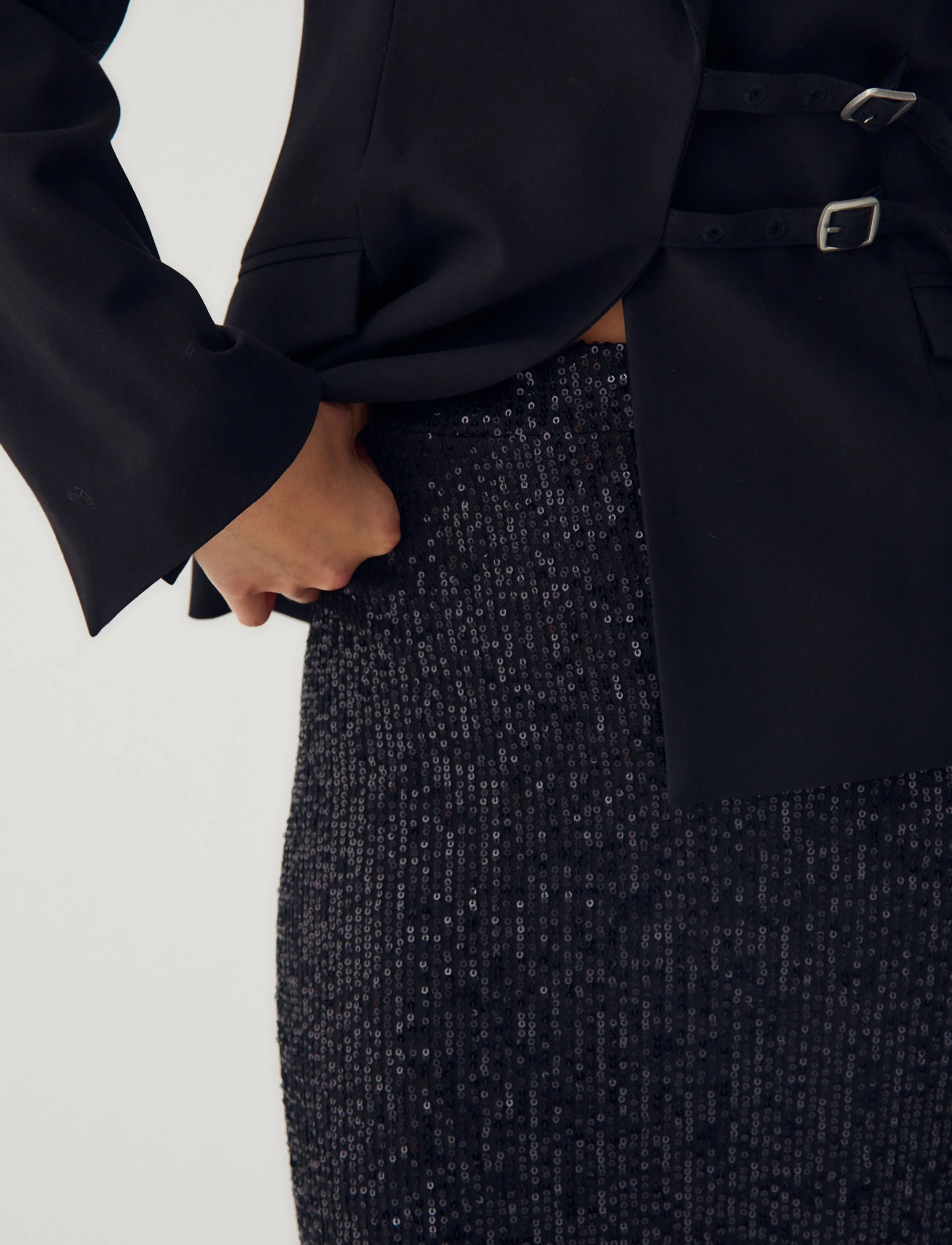 Noella - N-Maeson Blazer - blazer mit gürtel - black - 4