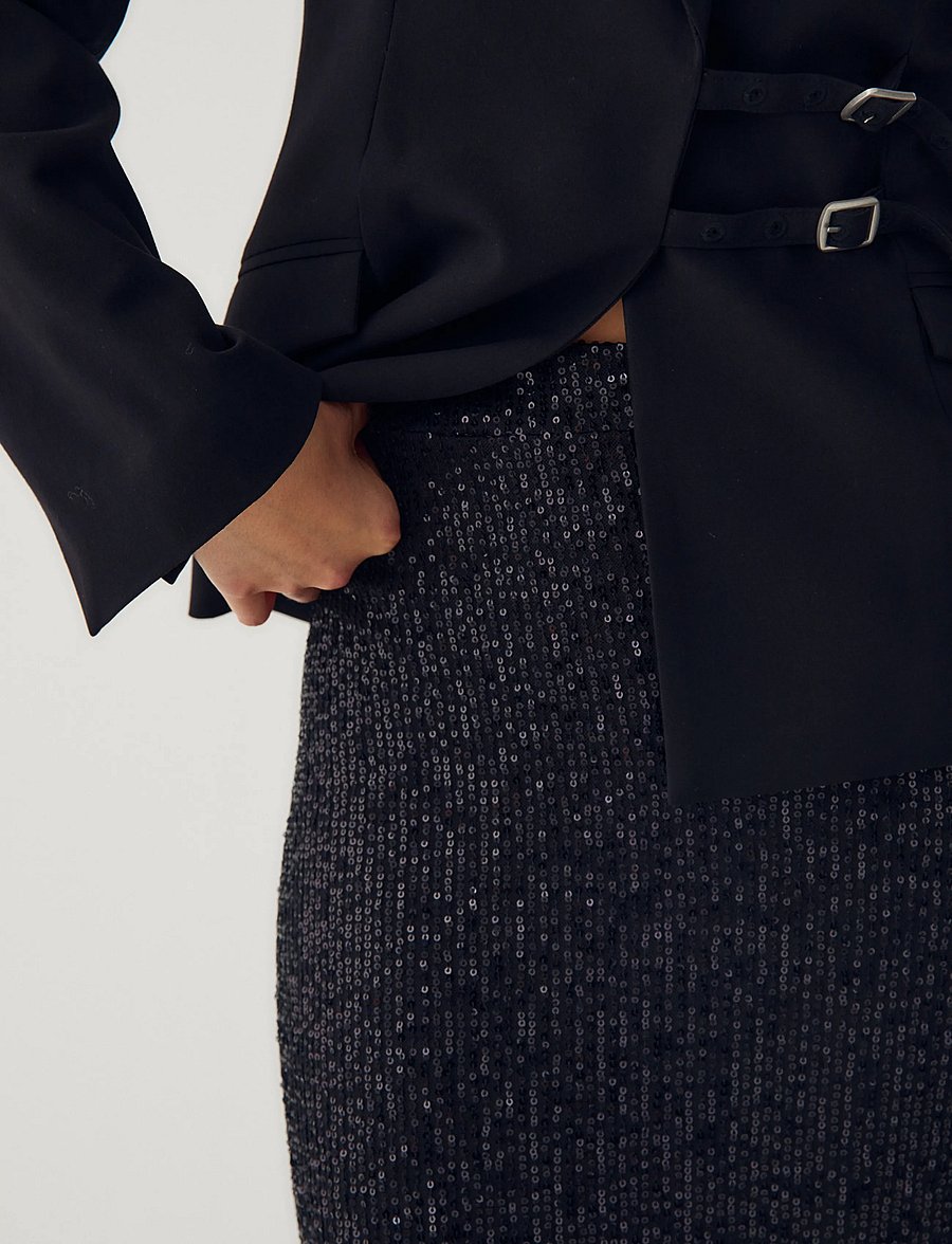 Noella - N-Maeson Blazer - blazer mit gürtel - black - 4