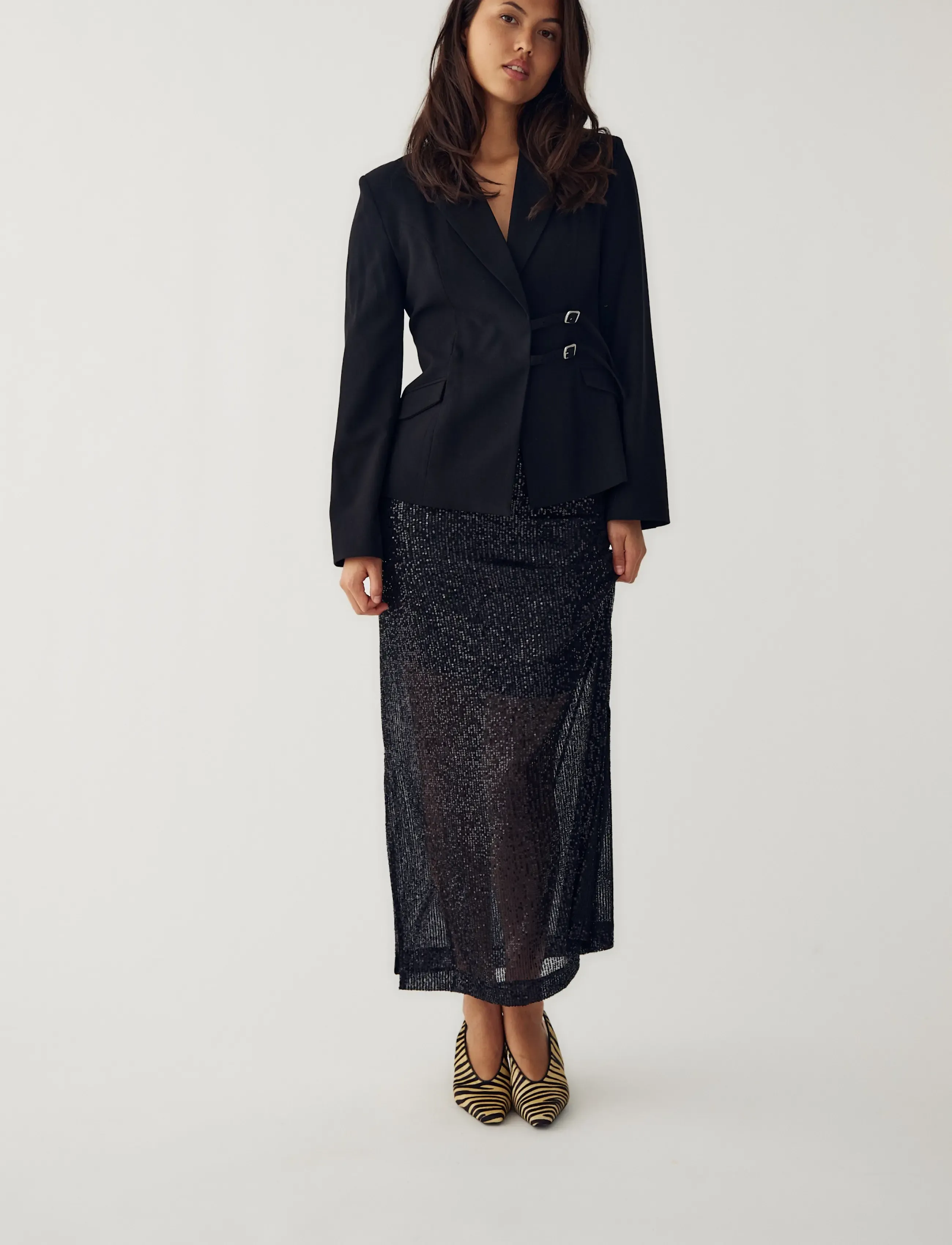 Noella - N-Maeson Blazer - blazer mit gürtel - black - 5