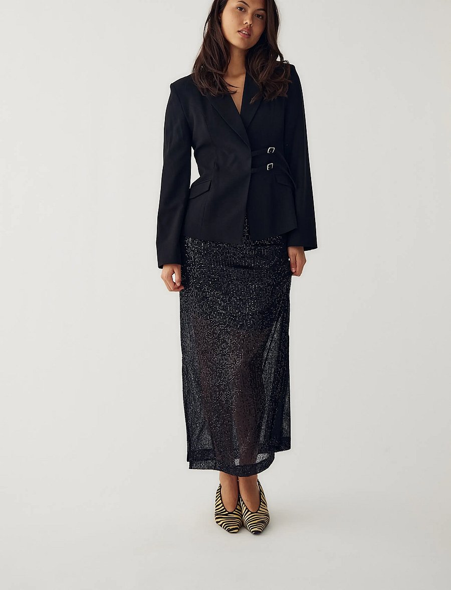 Noella - N-Maeson Blazer - blazer mit gürtel - black - 5