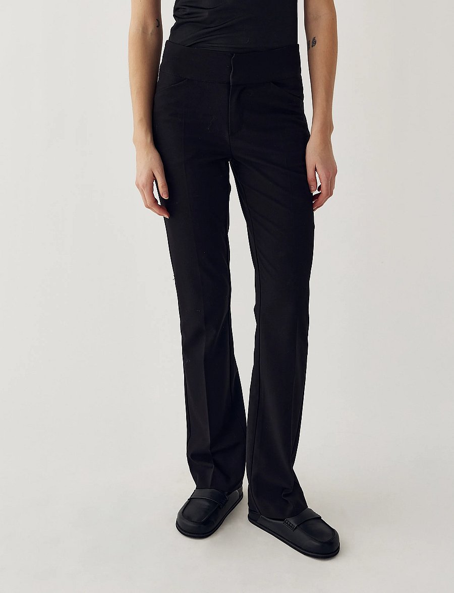 Noella - N-Maliha Pants - raka byxor - black - 0