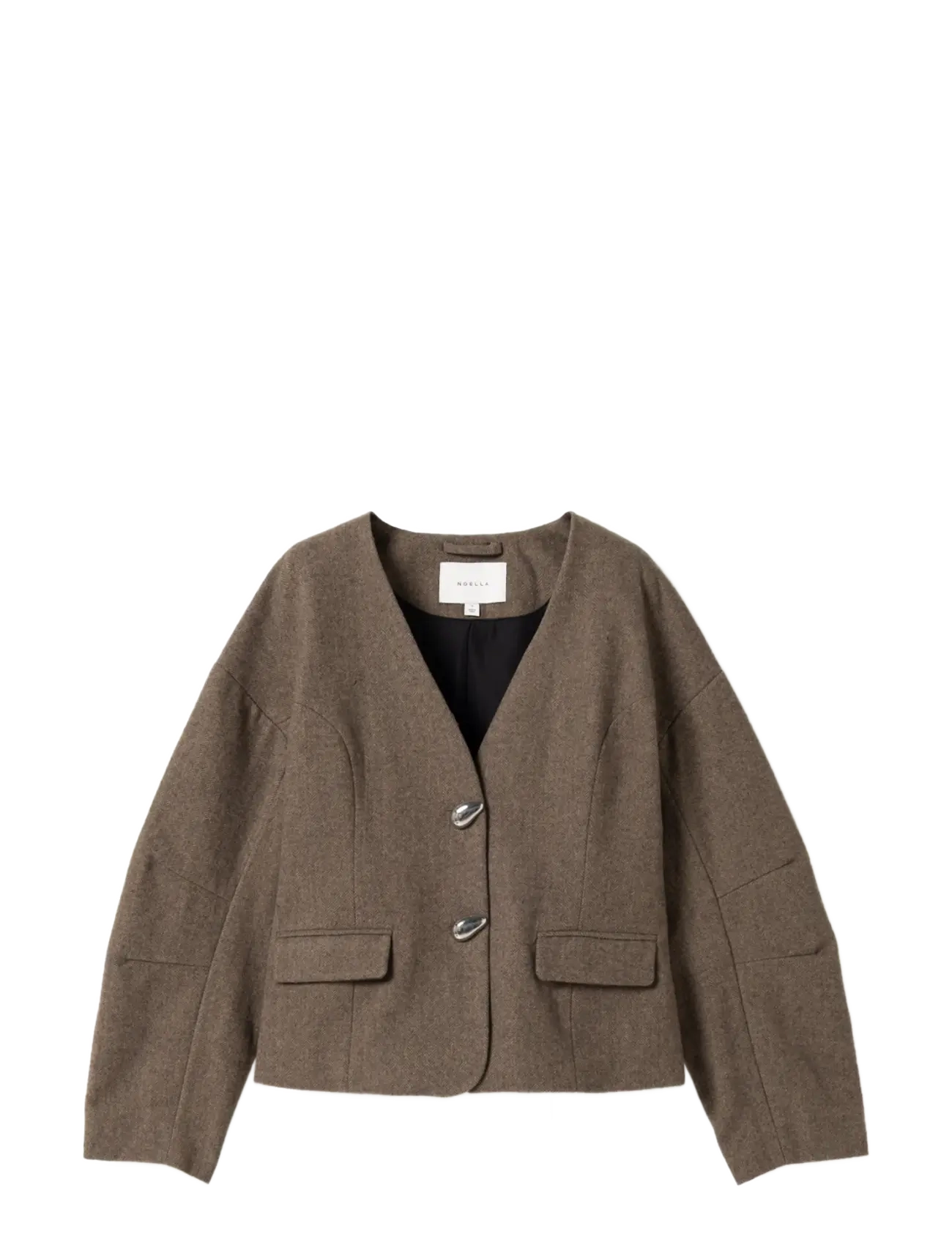 Noella N-Mallie Blazer - Pintsakud - BROWN HERRINGBONE / brown