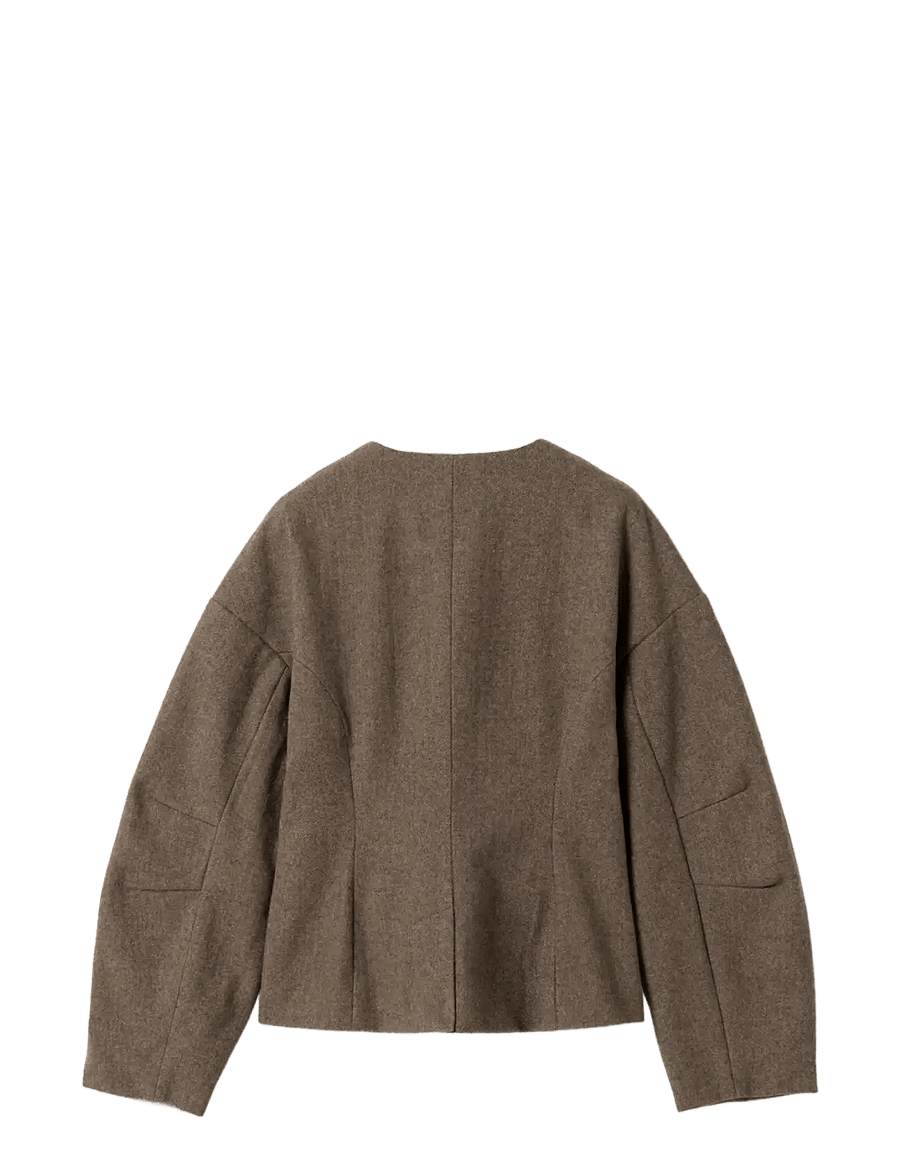 Noella - N-Mallie Blazer - brown herringbone - 2