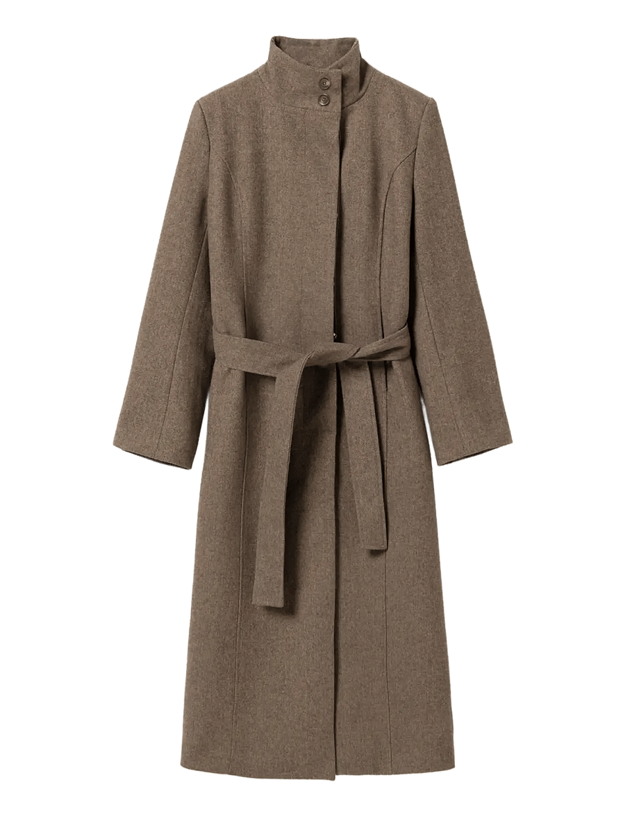 Noella - N-Maddy Coat - winter jackets - brown herringbone - 1
