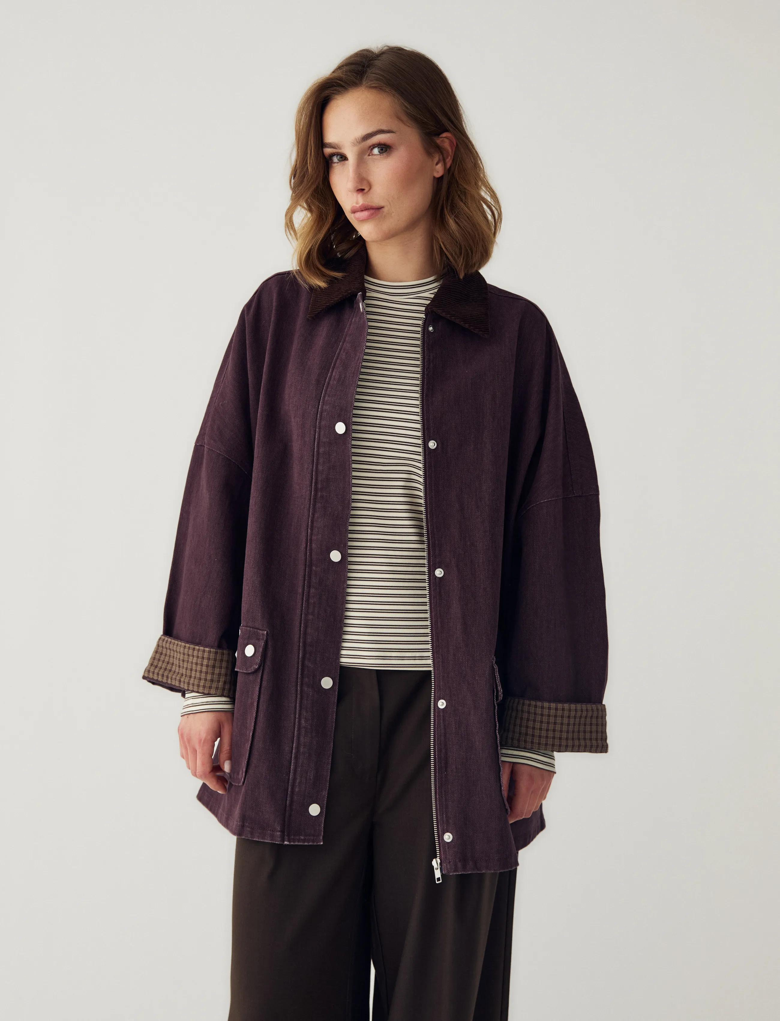 Noella N-Mercer Jacket - Noella - WINTER BLOOM WASH / burgundy