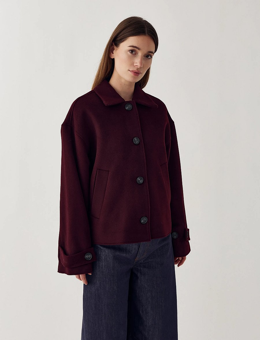 Noella - N-Maze Jacket - uldjakker - winter bloom - 0