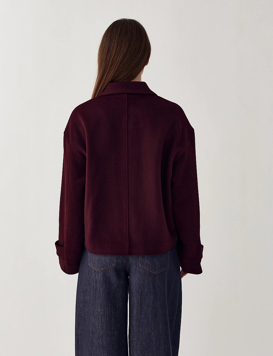 Noella - N-Maze Jacket - uldjakker - winter bloom - 3