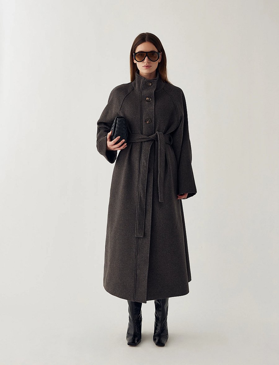 Noella - N-Marcie Coat - talvejoped - chocolate melange - 0