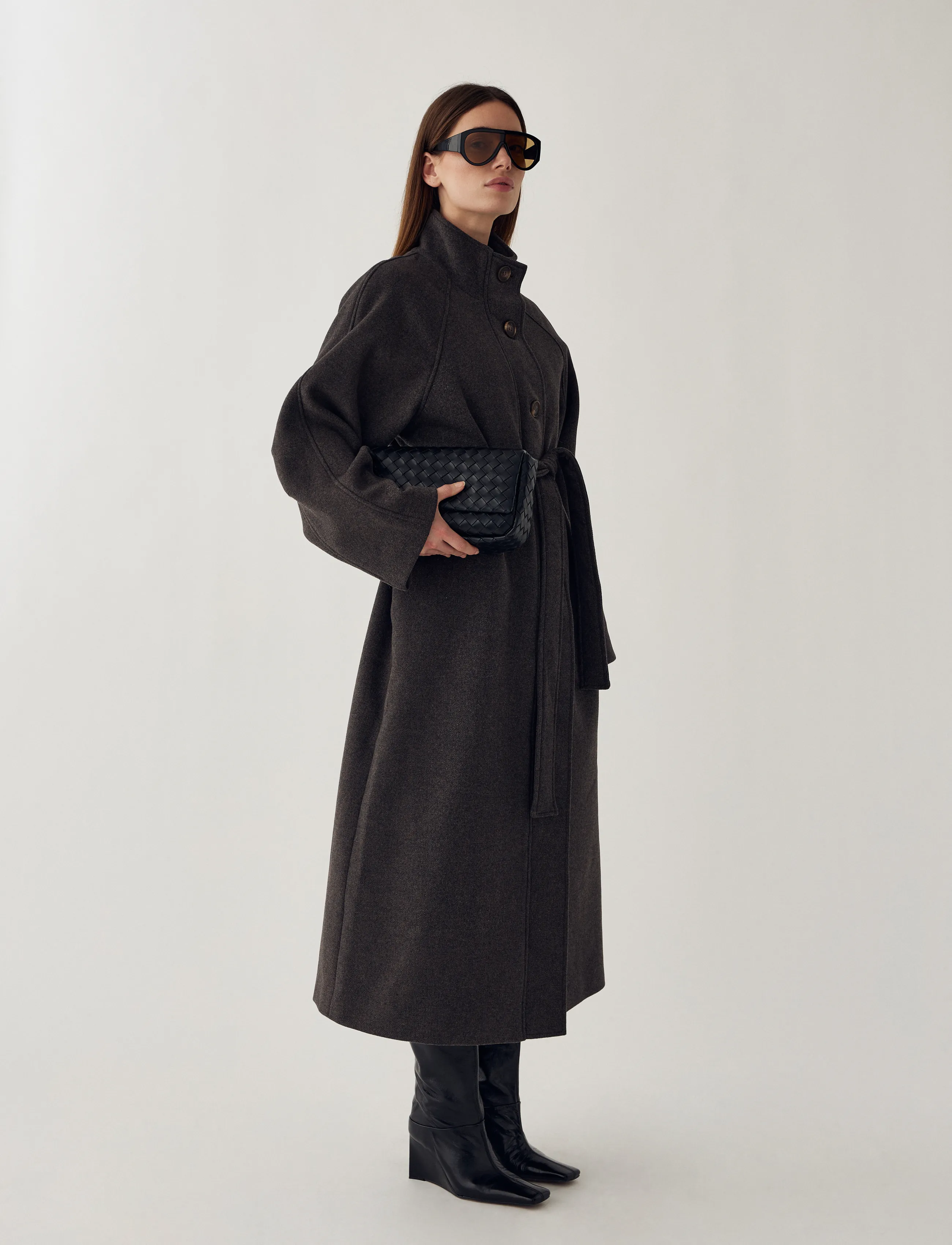Noella - N-Marcie Coat - talvejoped - chocolate melange - 3