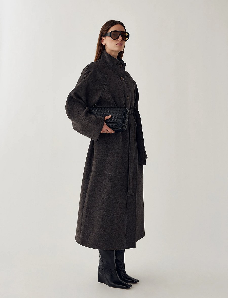 Noella - N-Marcie Coat - talvejoped - chocolate melange - 3