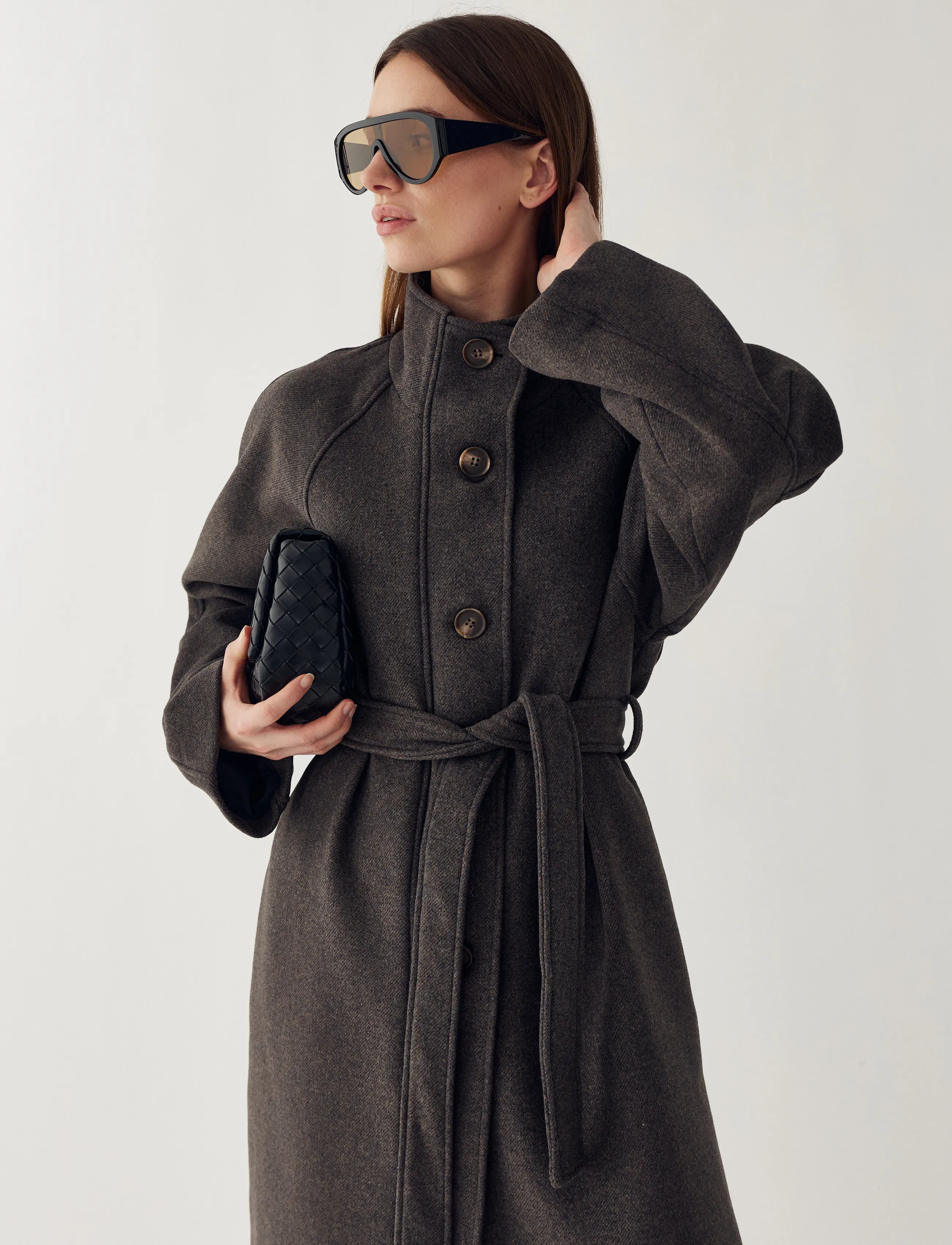 Noella - N-Marcie Coat - talvejoped - chocolate melange - 4