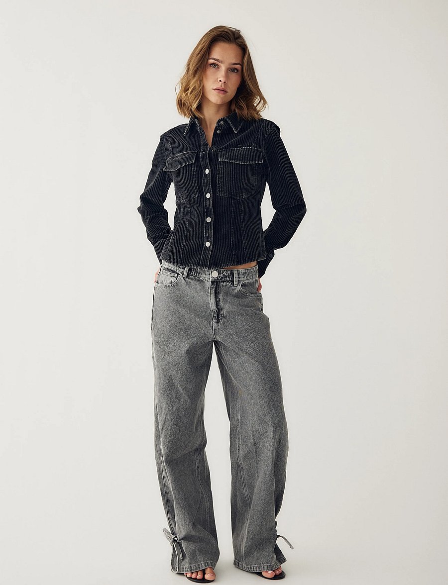 Noella - N-Laela Shirt - black wash - 5