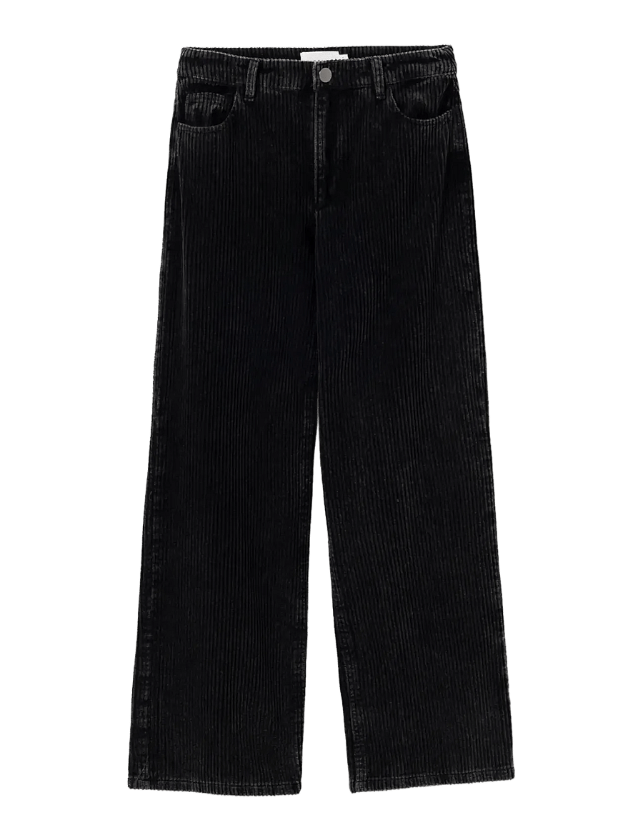 Noella - N-Melo MW Pants - bukser med brede ben - black wash - 1
