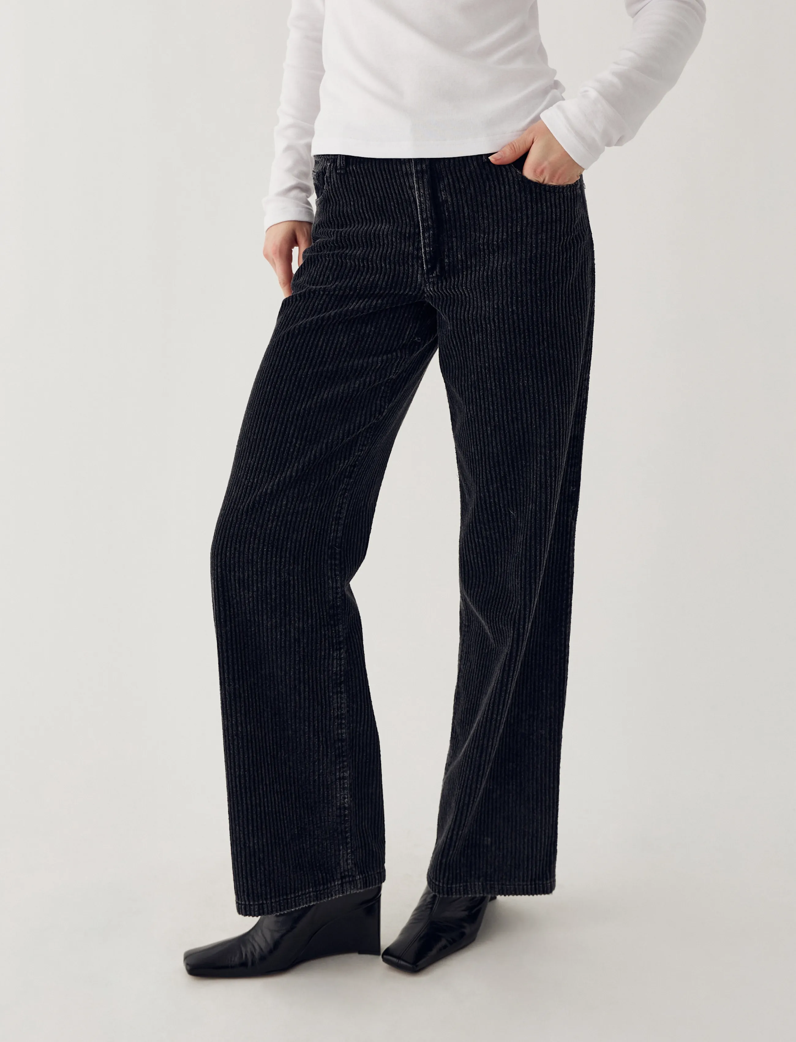 Noella N-Melo MW Pants - Festtøj - BLACK WASH / black