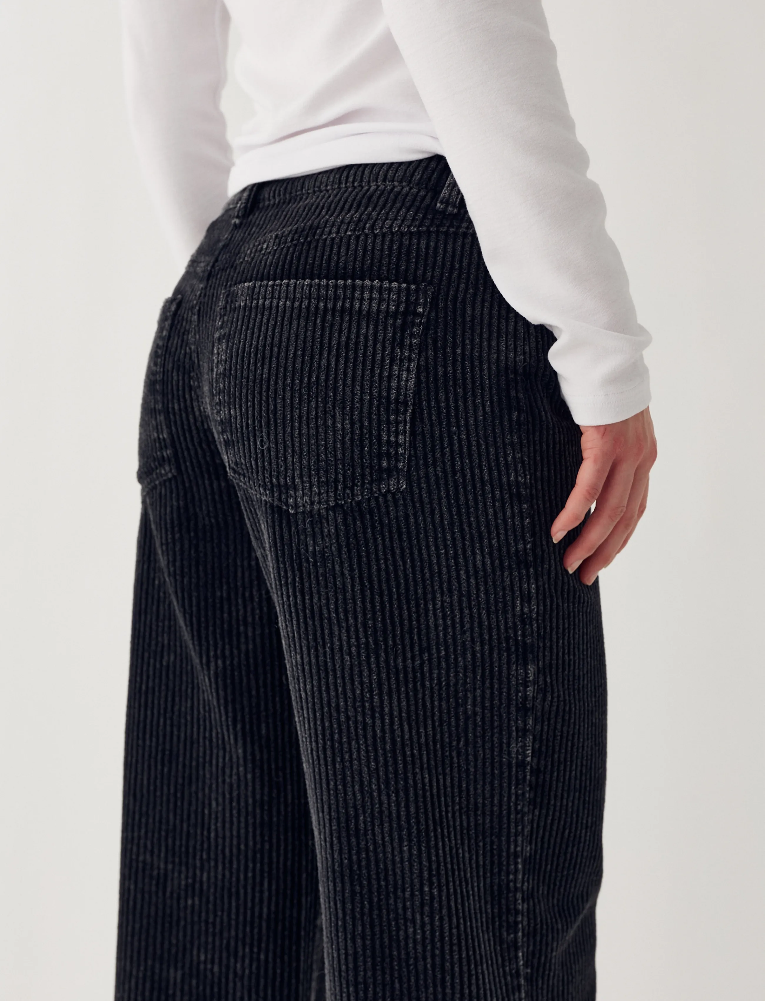 Noella - N-Melo MW Pants - bukser med brede ben - black wash - 3