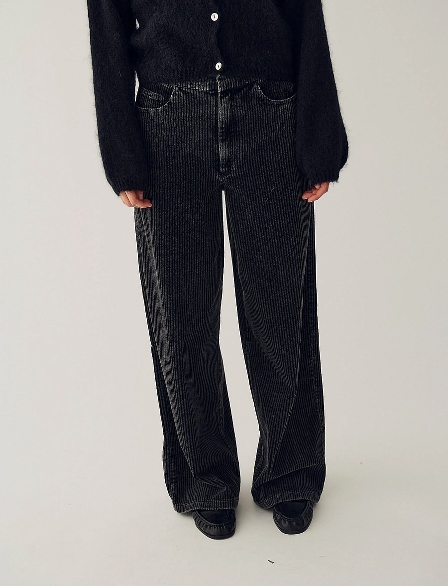Noella - N-Maysa MW Pants - culottes - black wash - 0