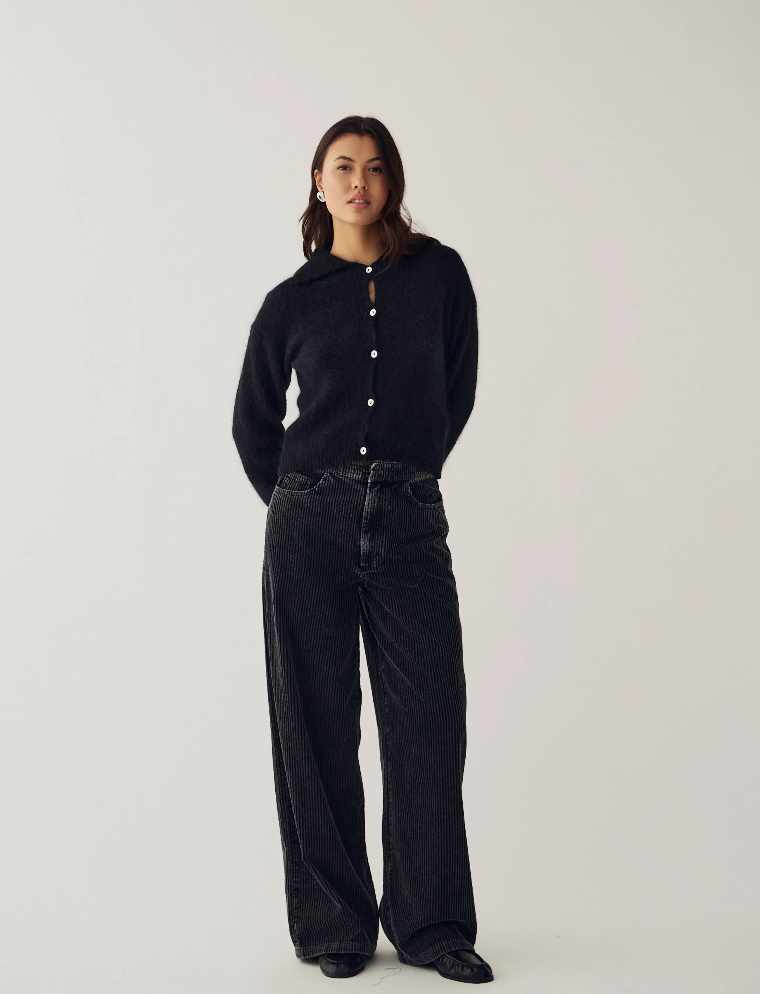 Noella - N-Maysa MW Pants - culottes - black wash - 4