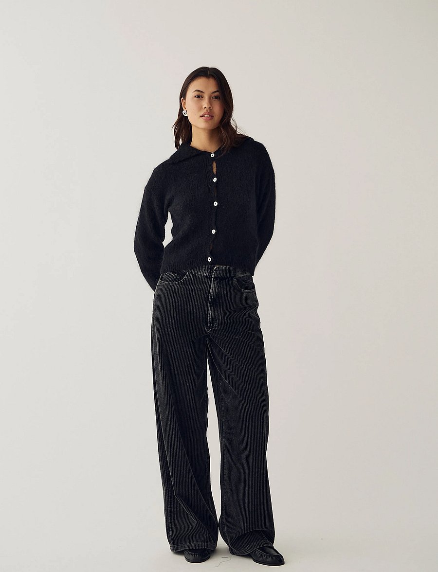 Noella - N-Maysa MW Pants - culottes - black wash - 4