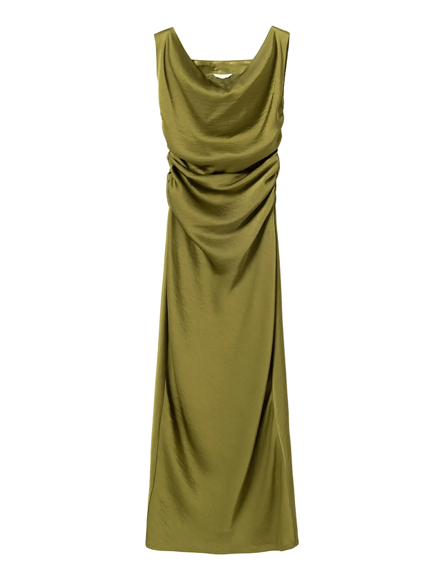 Noella - N-Mignonette Dress - aftenkjoler - guacamole - 1