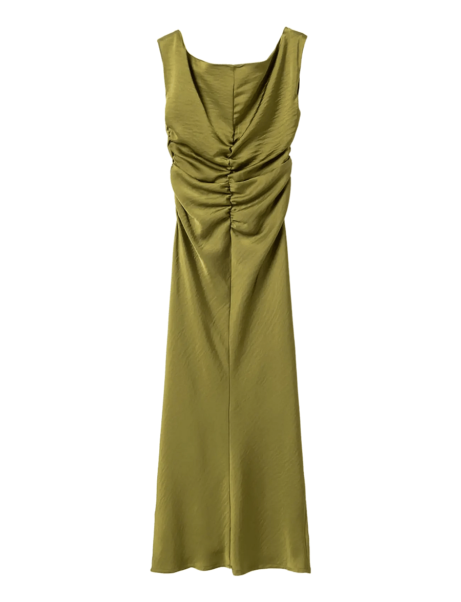 Noella - N-Mignonette Dress - aftenkjoler - guacamole - 2