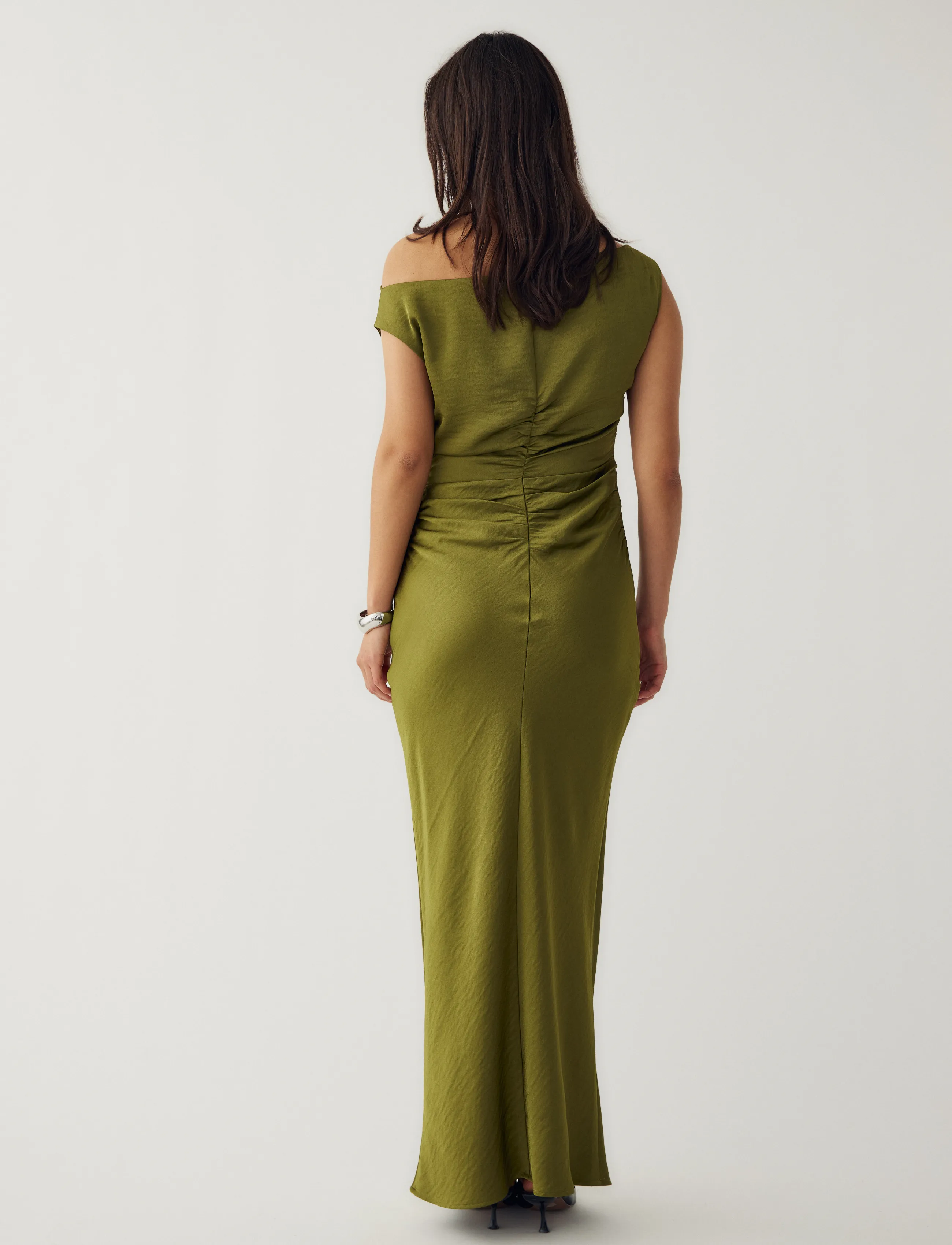 Noella - N-Mignonette Dress - aftenkjoler - guacamole - 4