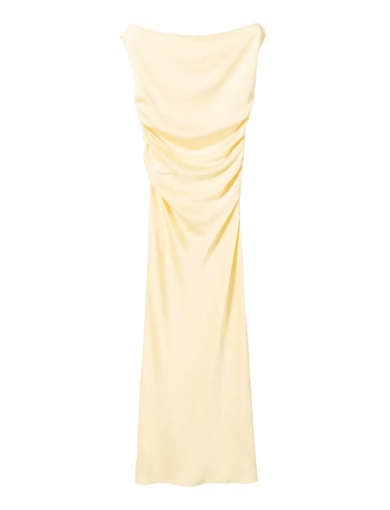 Noella - N-Mignonette Dress - aftenkjoler - pale yellow - 1