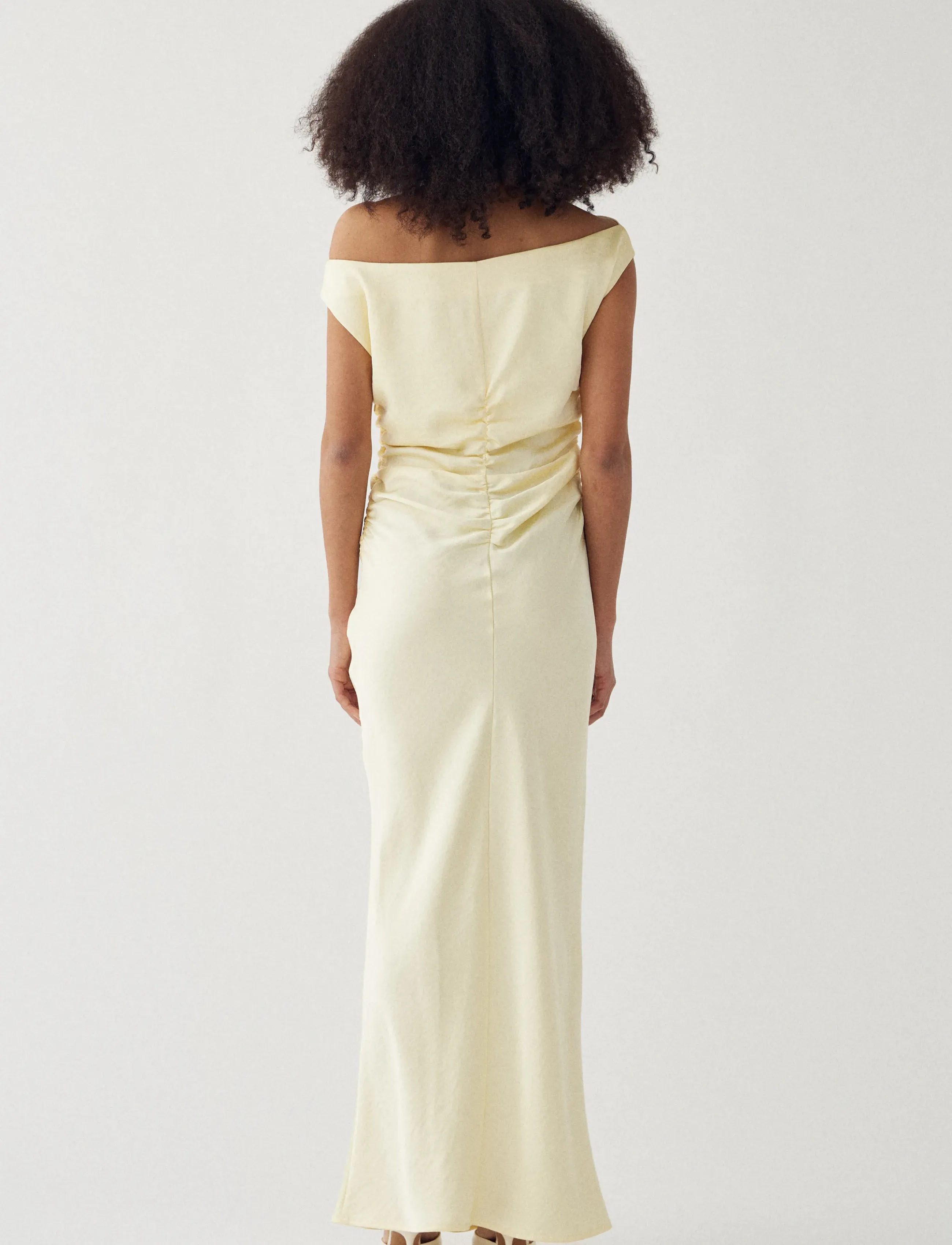 Noella - N-Mignonette Dress - aftonklänningar - pale yellow - 4