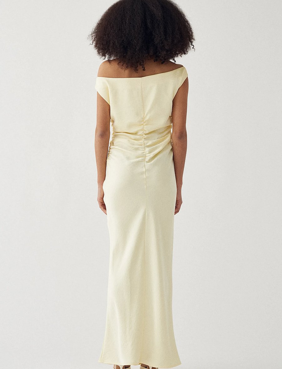 Noella - N-Mignonette Dress - aftonklänningar - pale yellow - 4