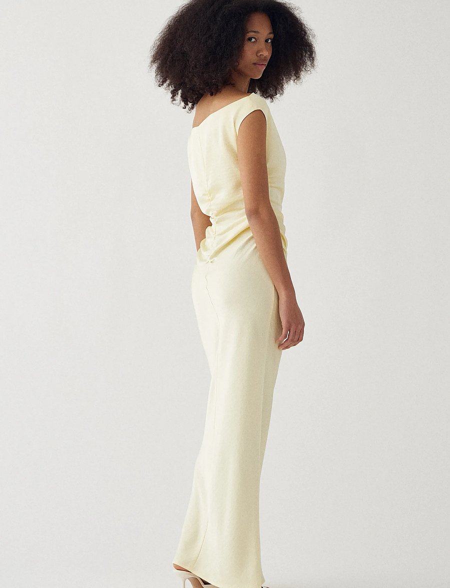Noella - N-Mignonette Dress - aftonklänningar - pale yellow - 5