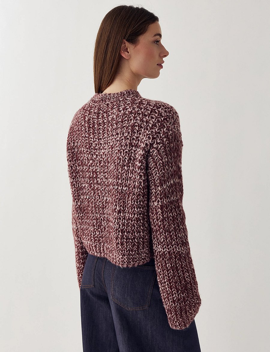 Noella - N-Lakisha Knit - burgundy rose mix - 3