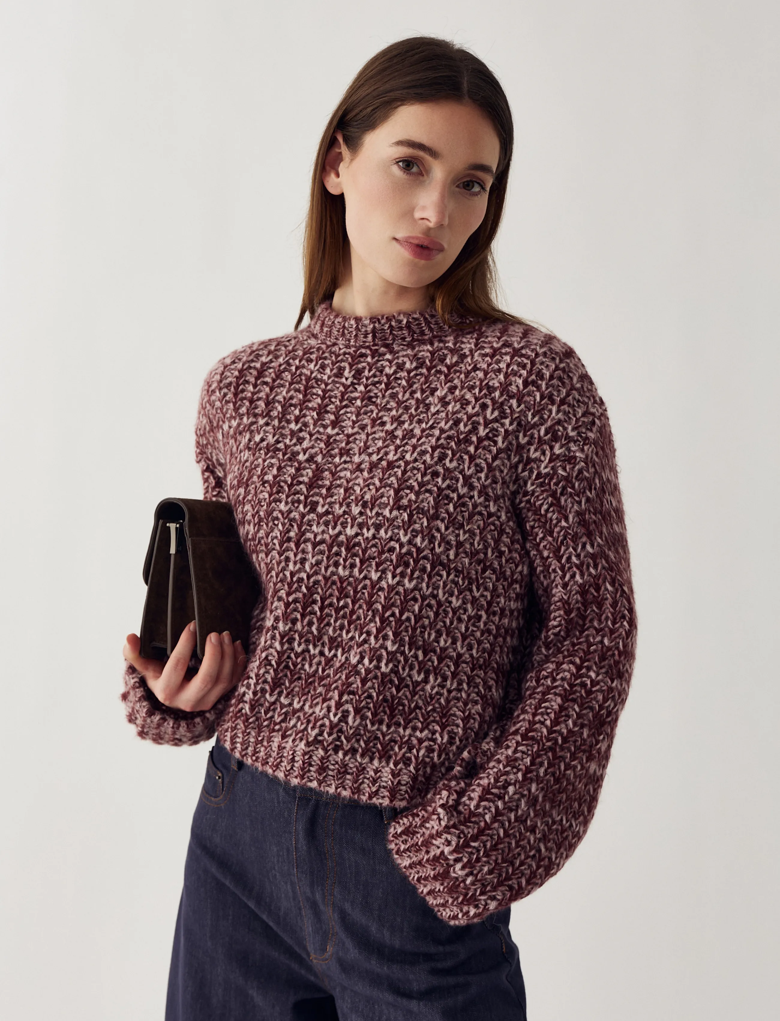 Noella - N-Lakisha Knit - burgundy rose mix - 4