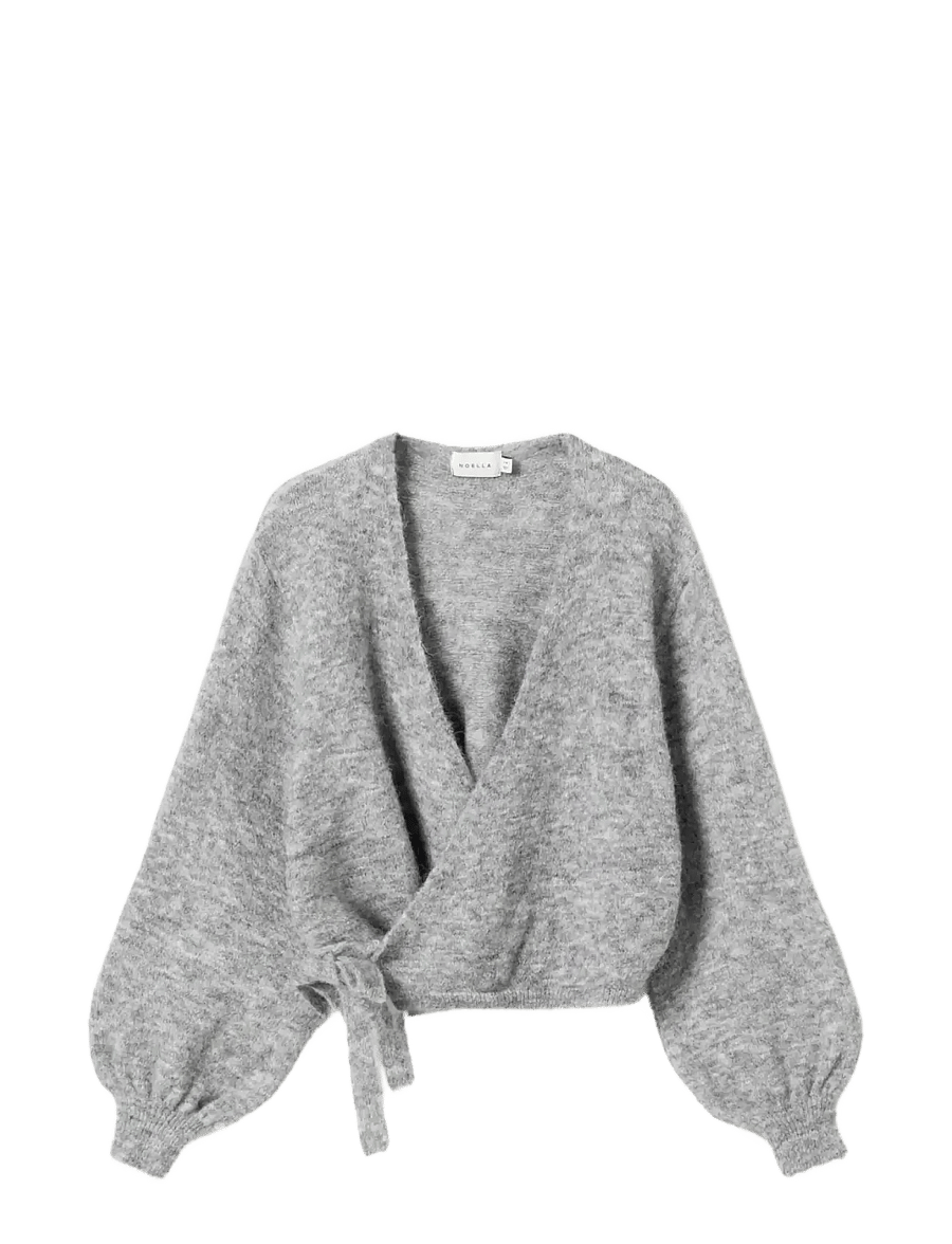 Noella - N-Maelee Knit Cardigan - strickjacken - medium grey melange - 1