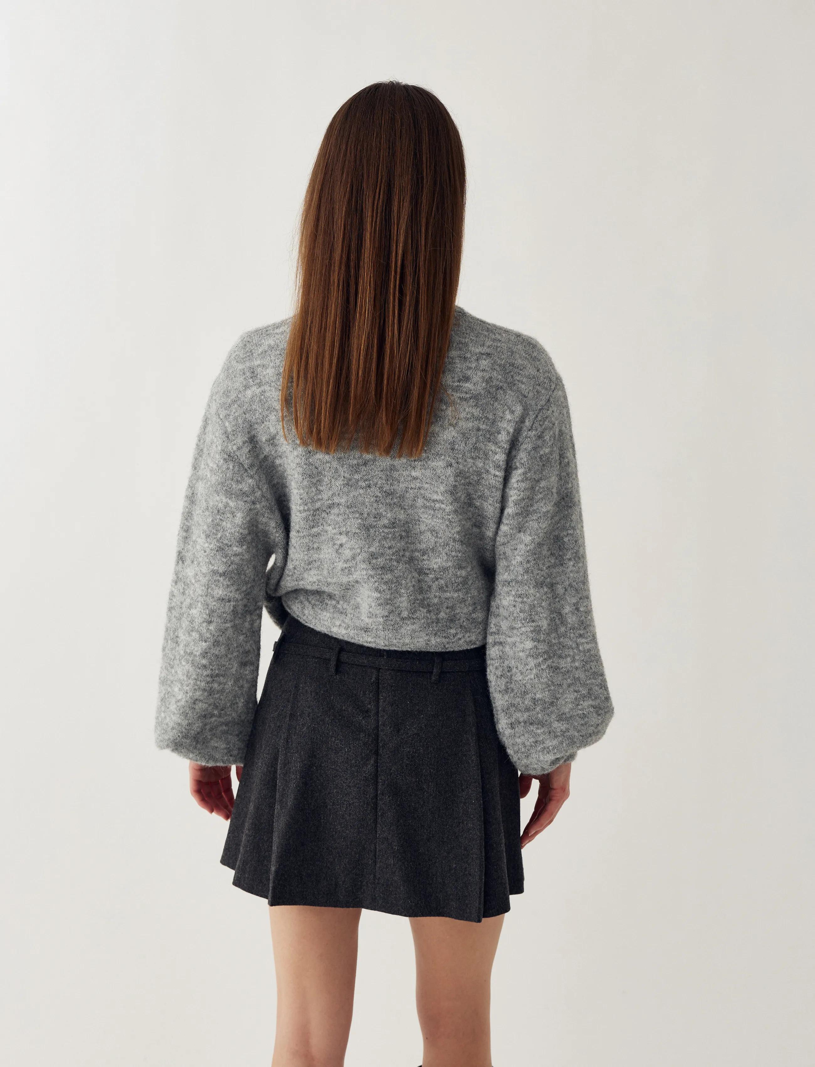 Noella - N-Maelee Knit Cardigan - strickjacken - medium grey melange - 3