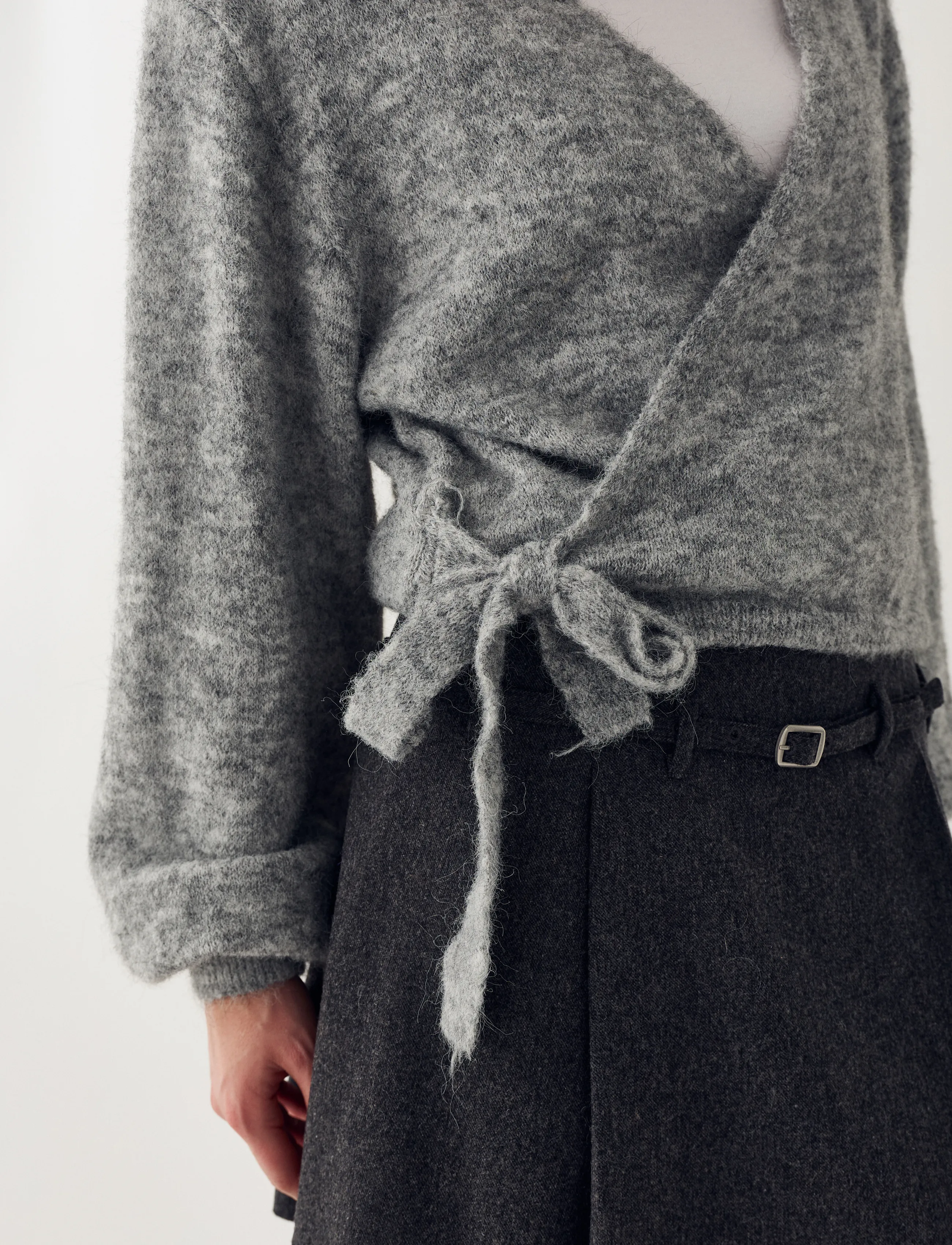 Noella - N-Maelee Knit Cardigan - strickjacken - medium grey melange - 5