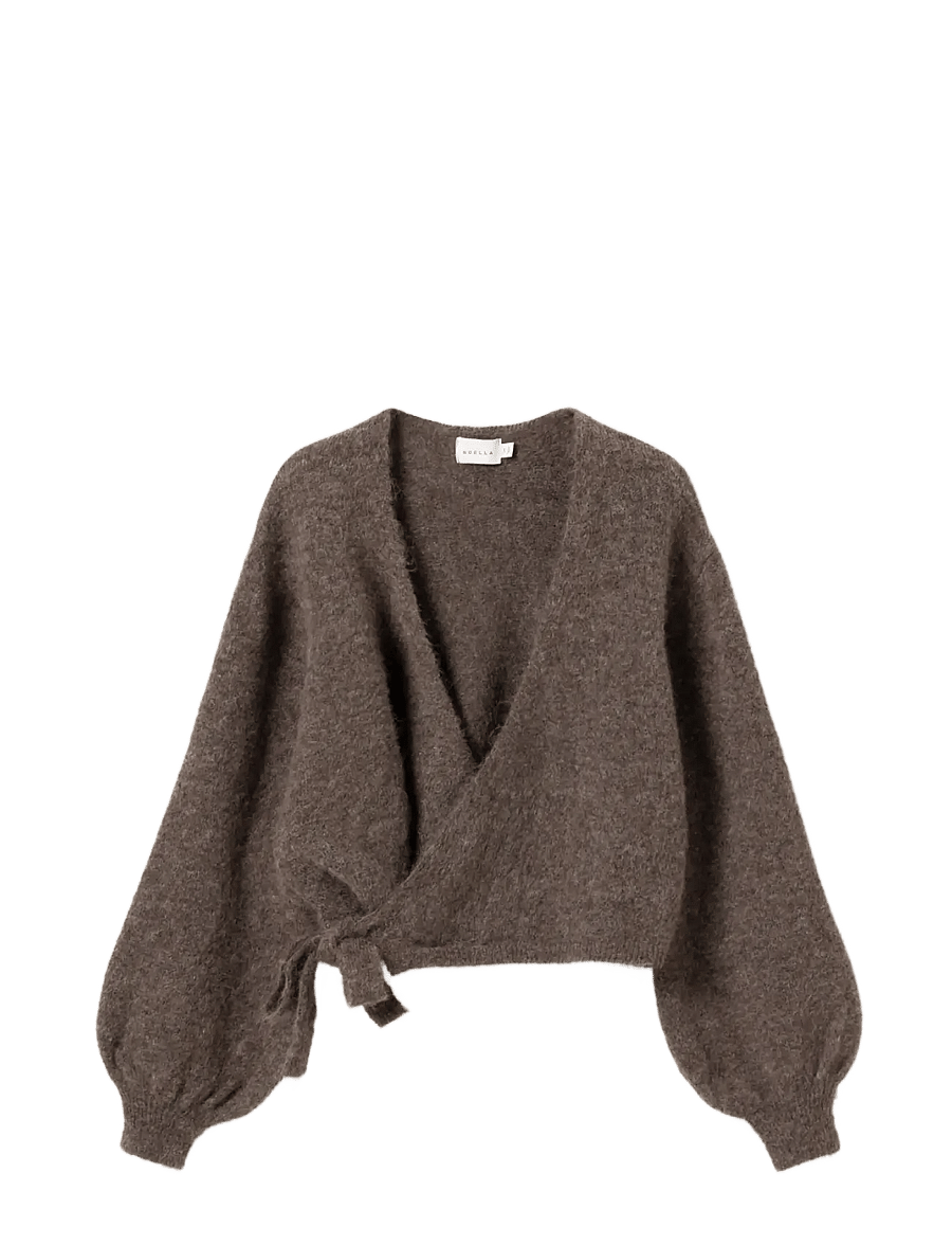 Noella - N-Maelee Knit Cardigan - strickjacken - timber brown melange - 1