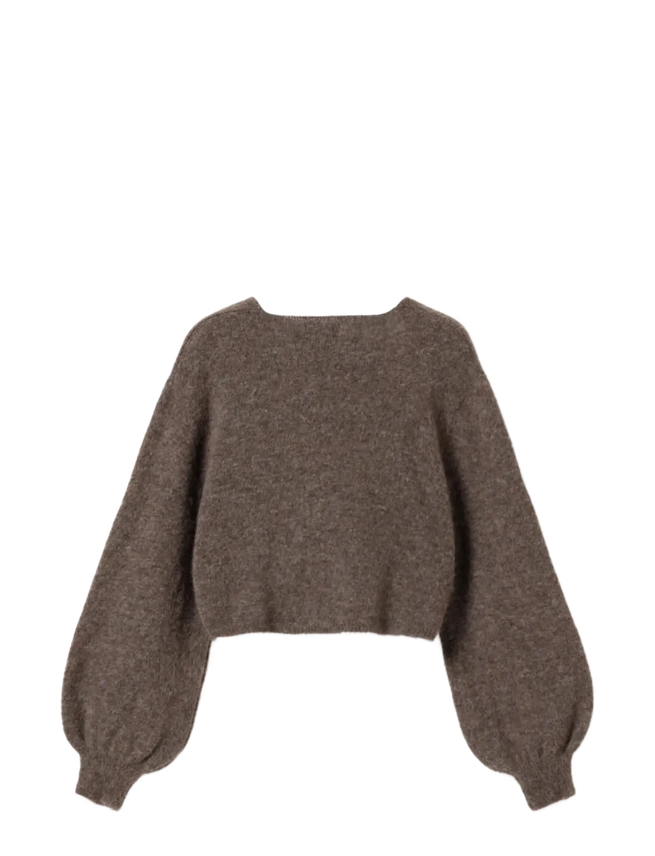 Noella - N-Maelee Knit Cardigan - cardigans - timber brown melange - 2
