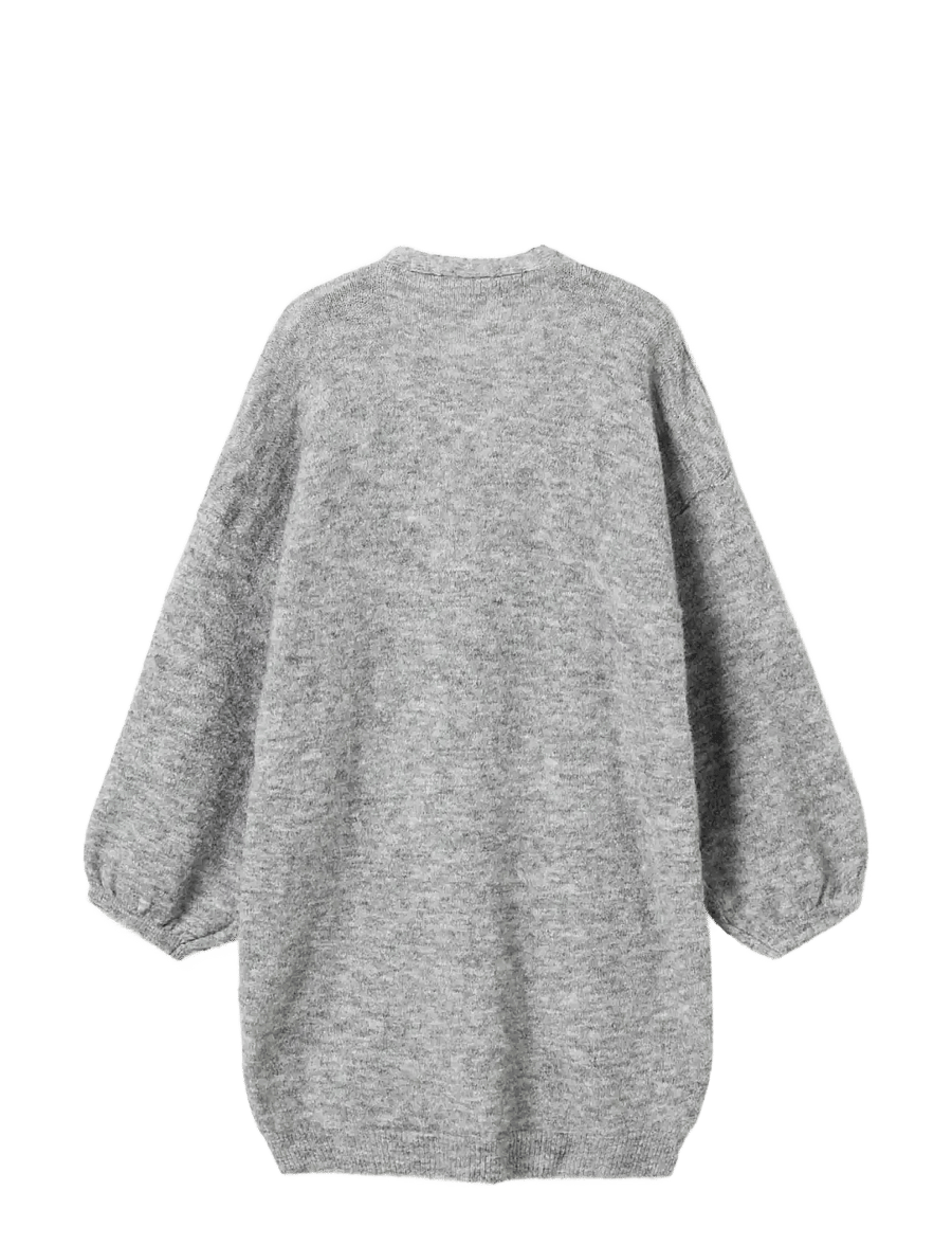 Noella - N-Maricela Knit Cardigan - kardiganid - medium grey melange - 2
