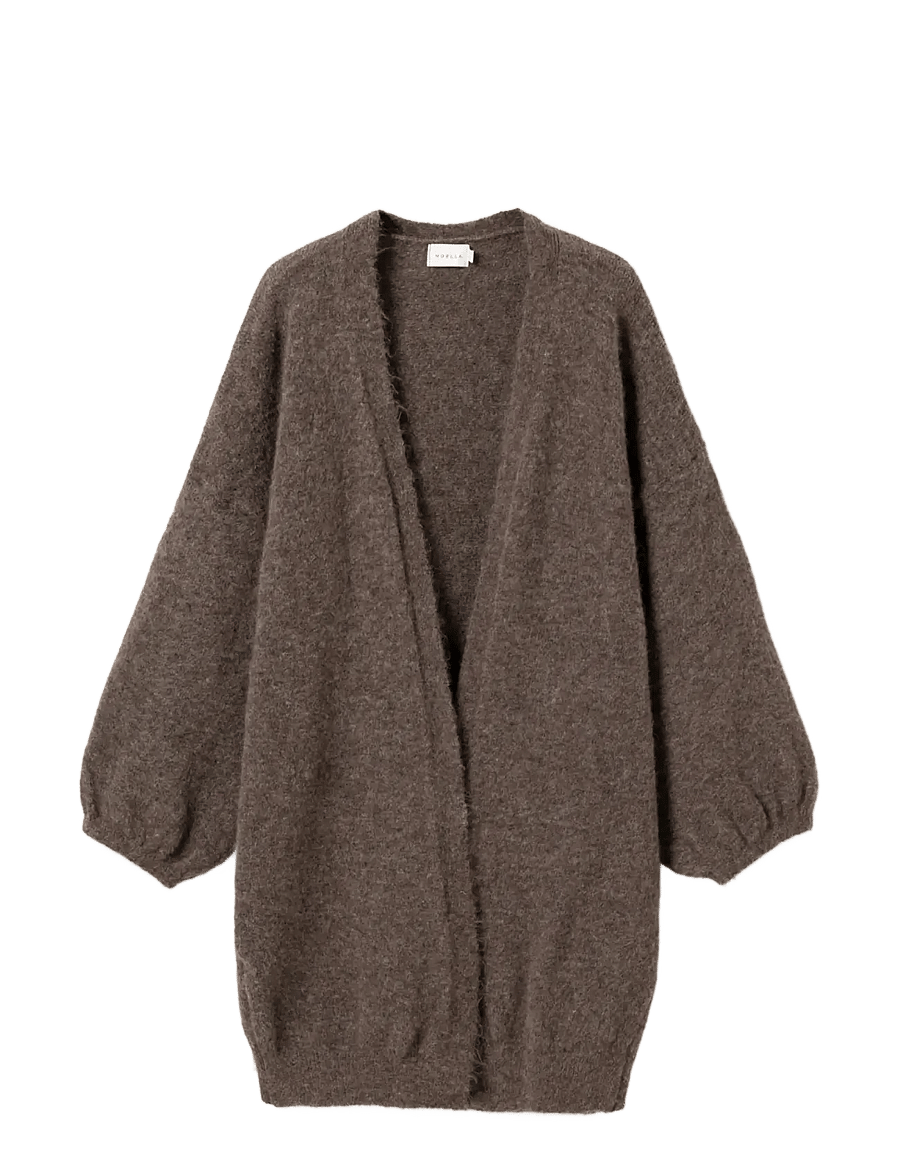 Noella - N-Maricela Knit Cardigan - kardiganid - timber brown melange - 1