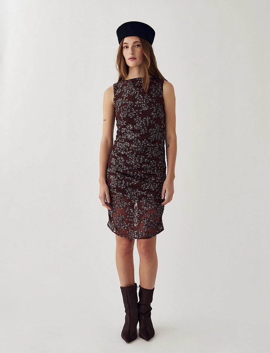 Noella - N-Lavinia SH Dress - medium brown - 0