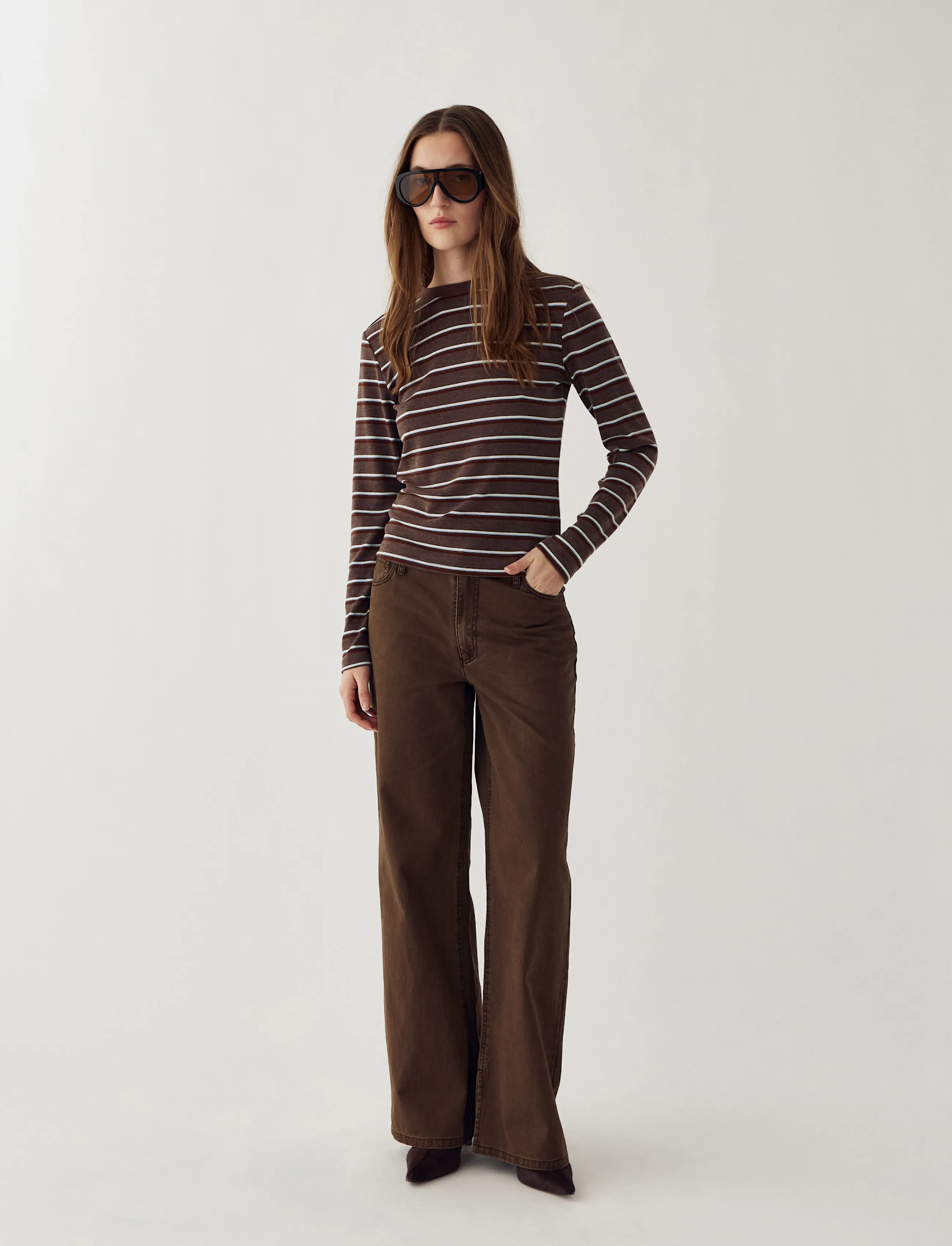 Noella - N-Lidie LS Top - pikkade varrukatega topid - dalma blue stripe - 3