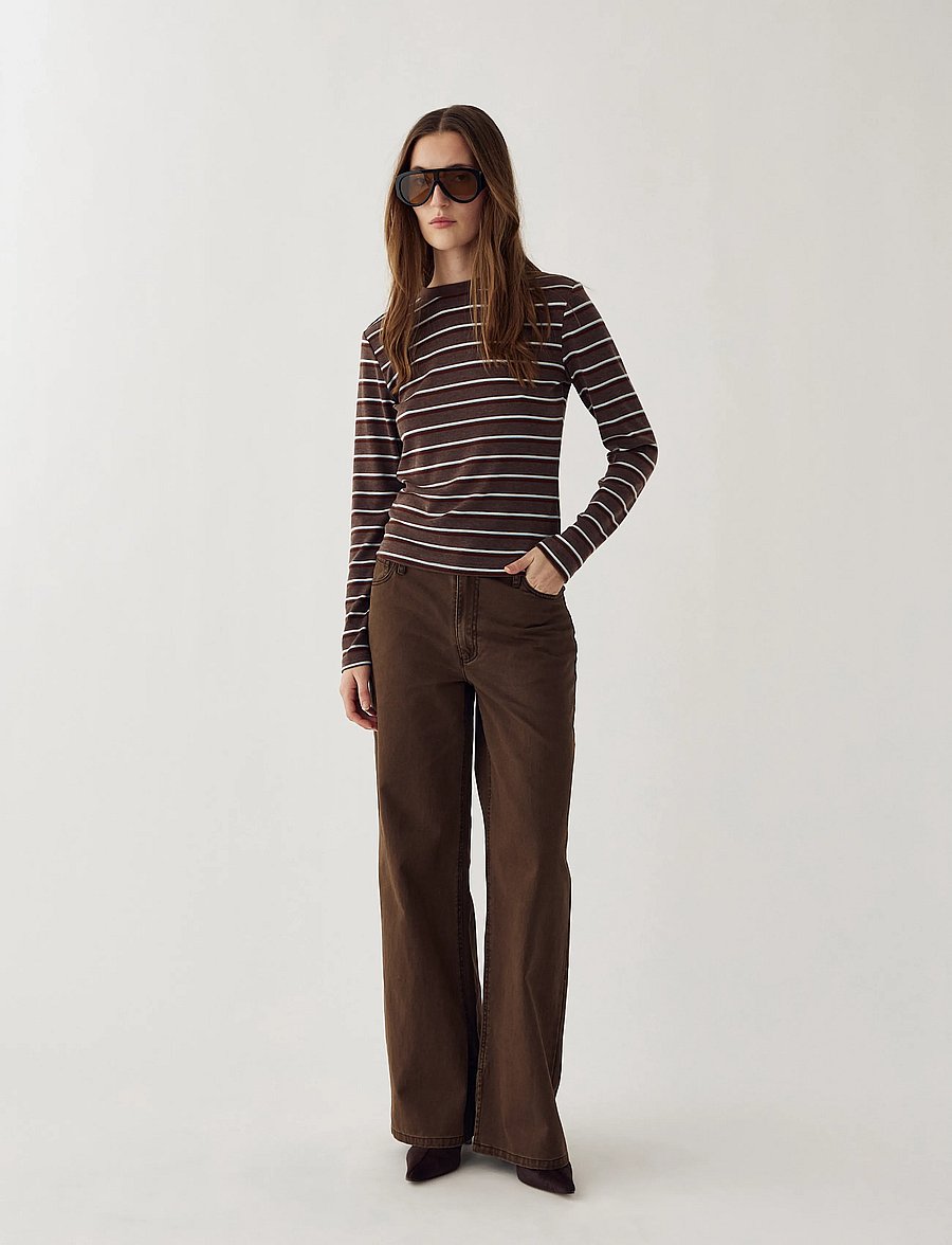 Noella - N-Lidie LS Top - pikkade varrukatega topid - dalma blue stripe - 3