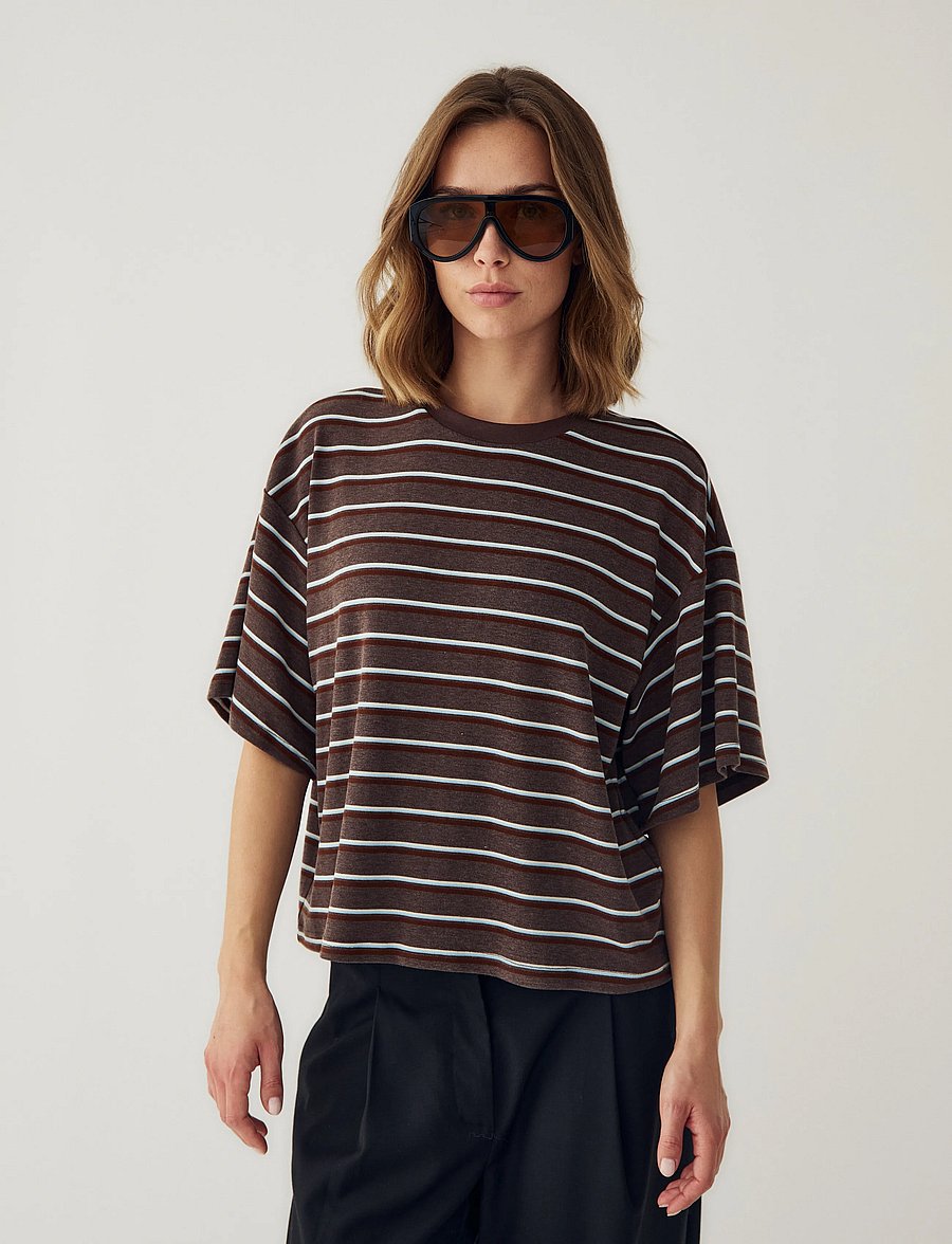 Noella - N-Murphie Top - t-shirts - dalma blue stripe - 0